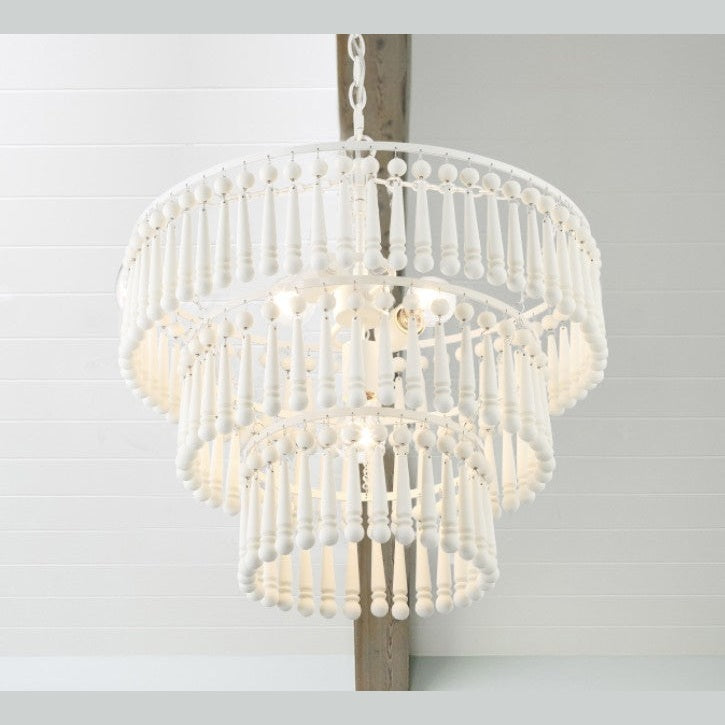 Crystorama - TIA-7103-MT - Three Light Pendant - Tiana - Matte White