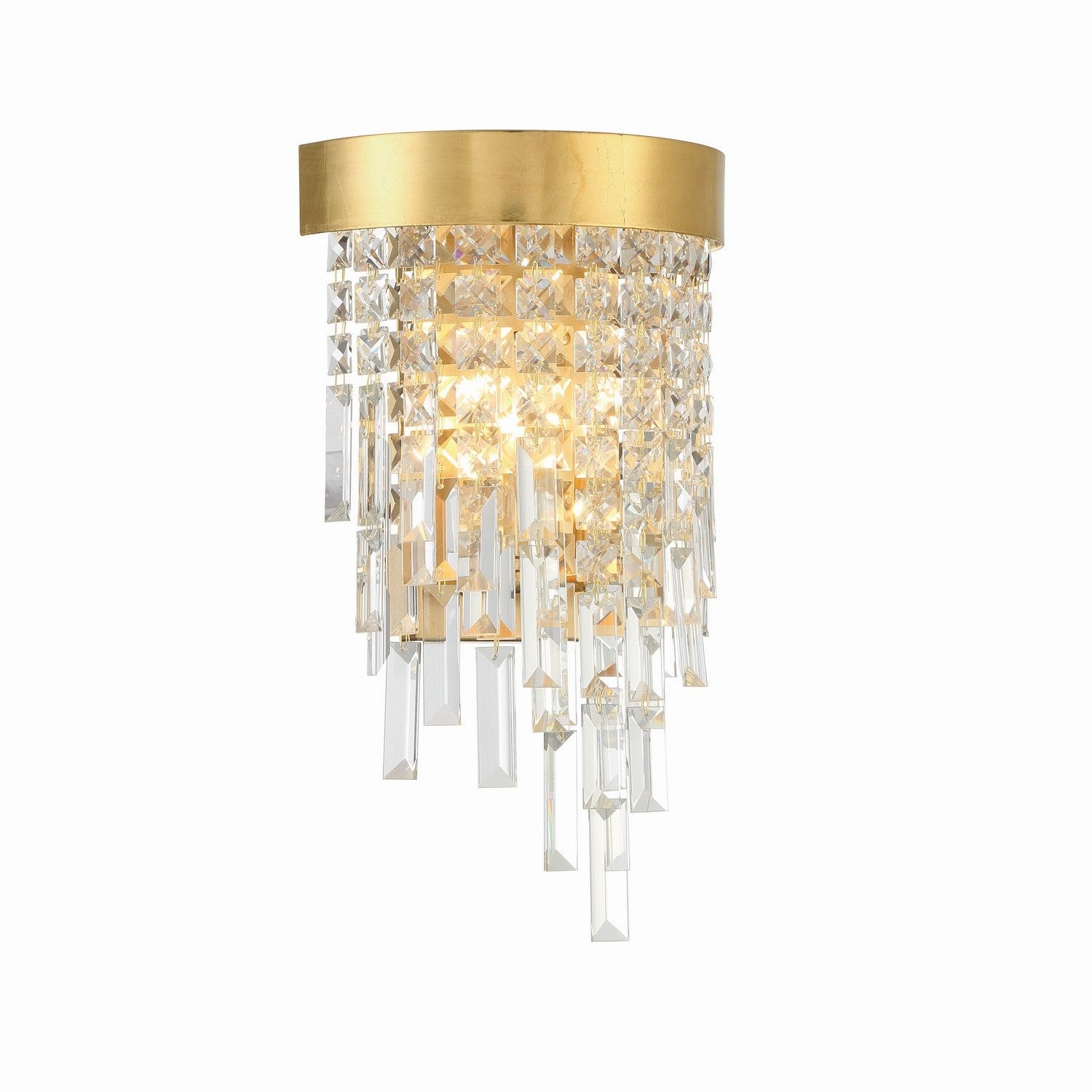 Crystorama - WIN-212-GA-CL-MWP - Two Light Wall Sconce - Winfield - Antique Gold