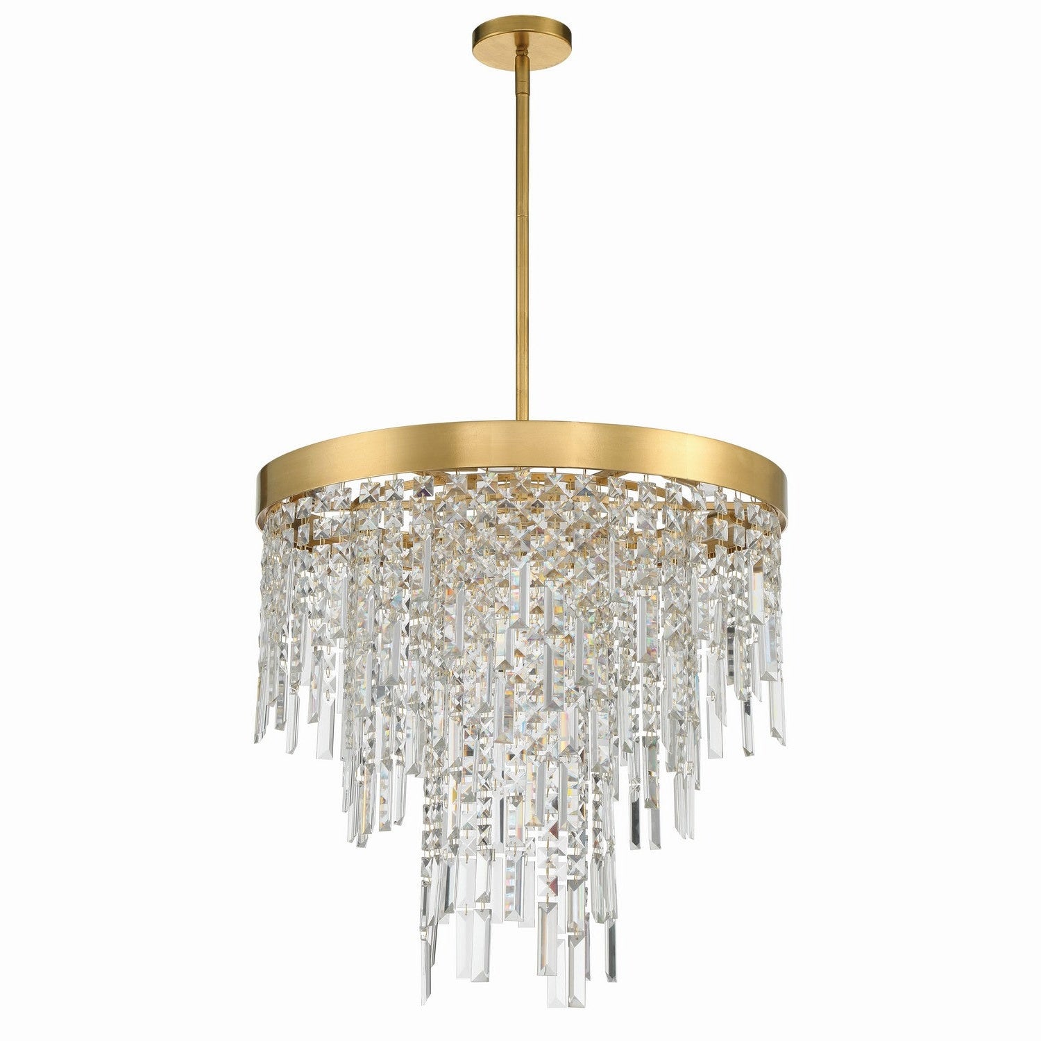 Crystorama - WIN-216-GA-CL-MWP - Six Light Chandelier - Winfield - Antique Gold
