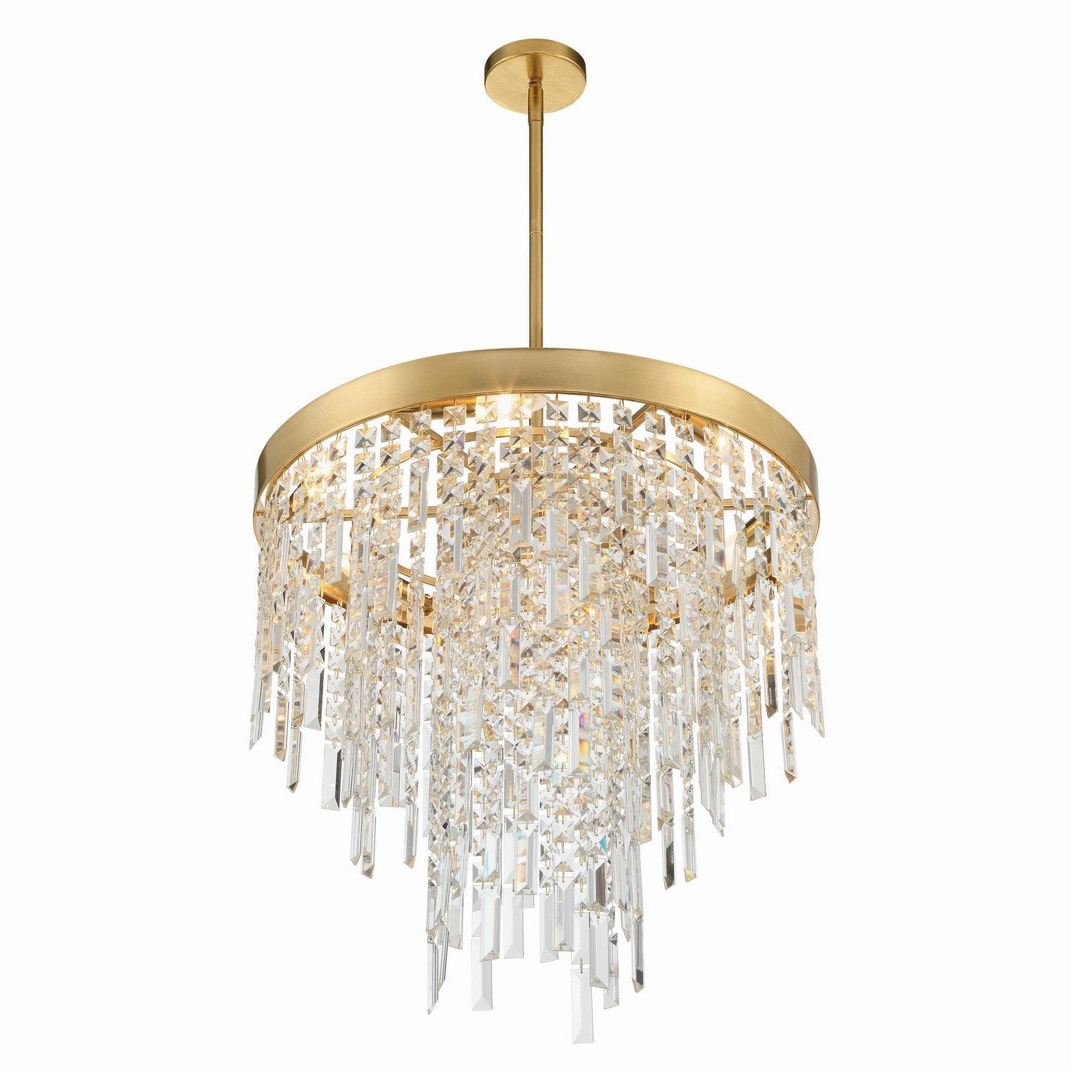 Crystorama - WIN-216-GA-CL-MWP - Six Light Chandelier - Winfield - Antique Gold