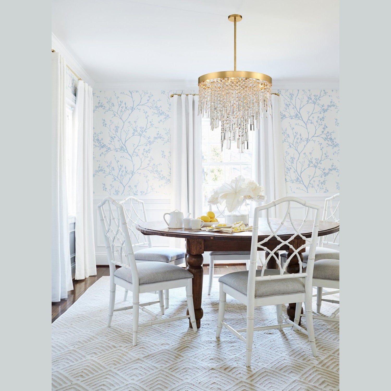 Crystorama - WIN-216-GA-CL-MWP - Six Light Chandelier - Winfield - Antique Gold