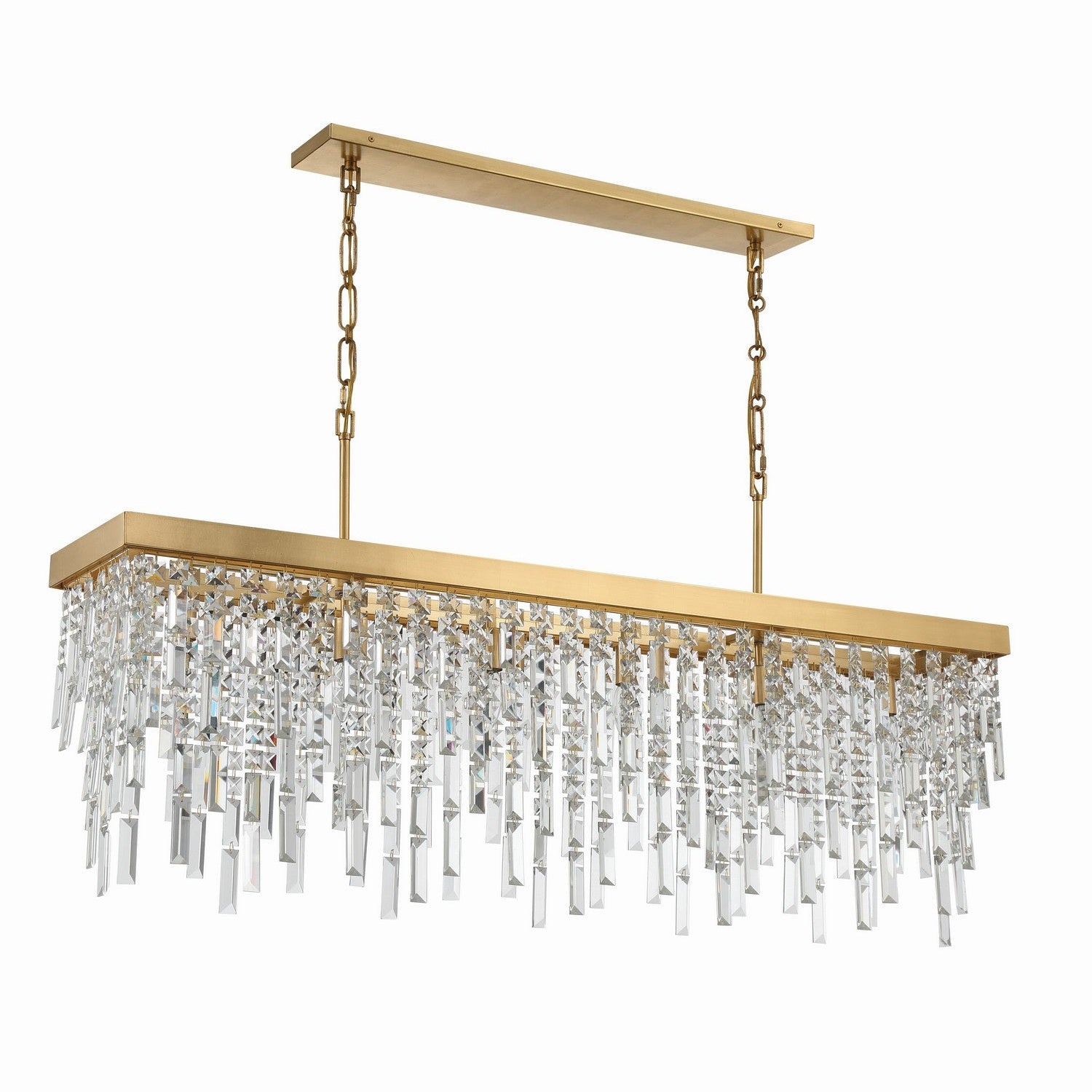 Crystorama - WIN-217-GA-CL-MWP - Six Light Chandelier - Winfield - Antique Gold