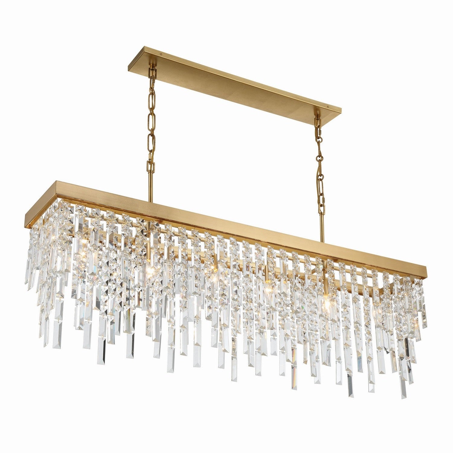 Crystorama - WIN-217-GA-CL-MWP - Six Light Chandelier - Winfield - Antique Gold