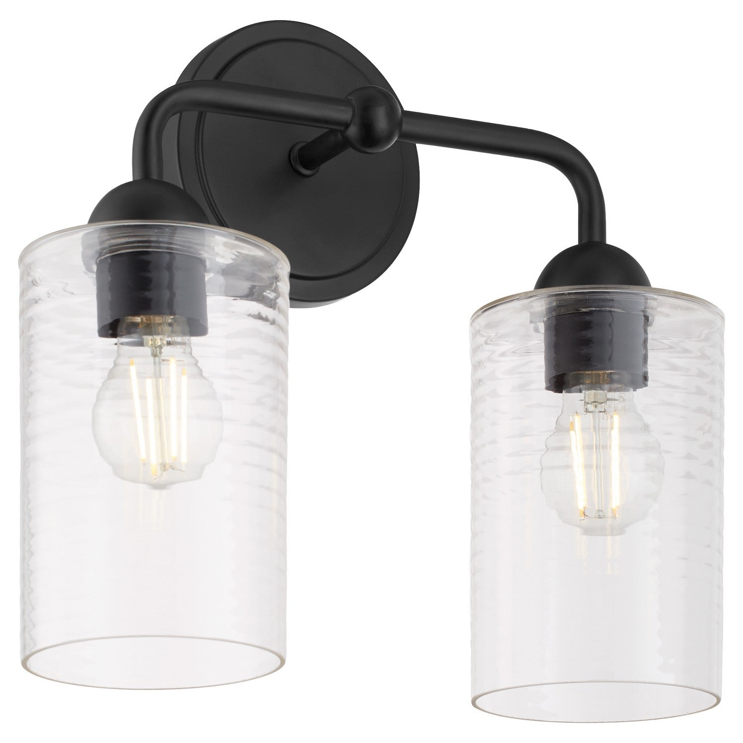 Quorum - 598-2-59 - Two Light Vanity - Charlotte - Matte Black