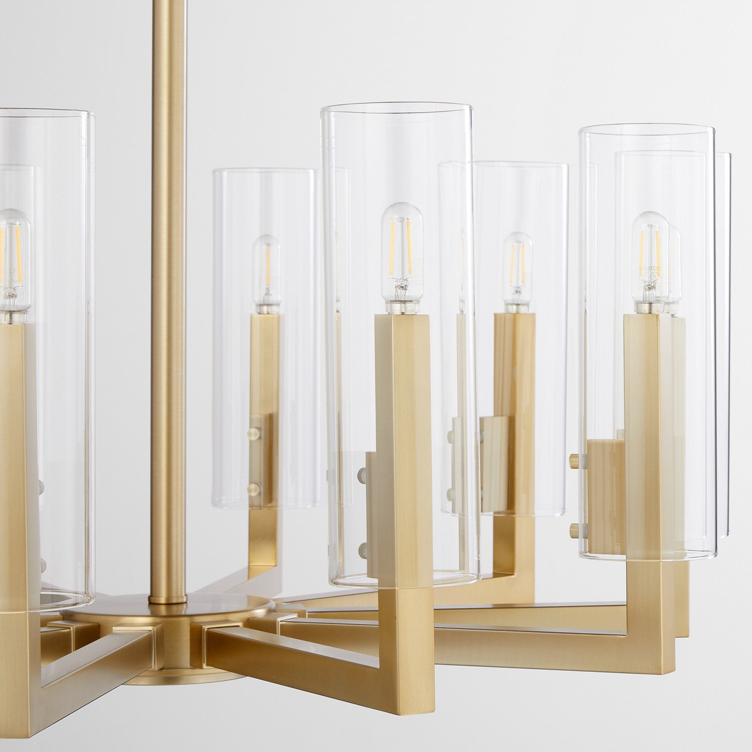 Quorum - 6277-10-80 - Ten Light Chandelier - Harbin - Aged Brass
