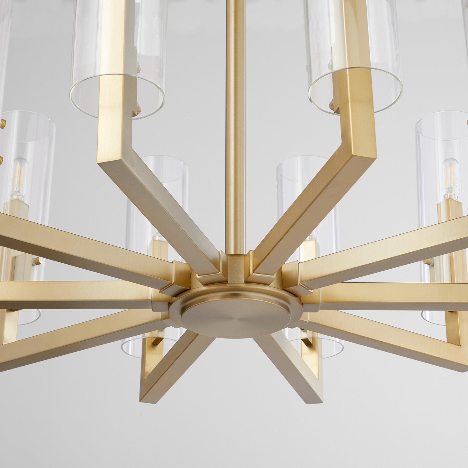 Quorum - 6277-10-80 - Ten Light Chandelier - Harbin - Aged Brass