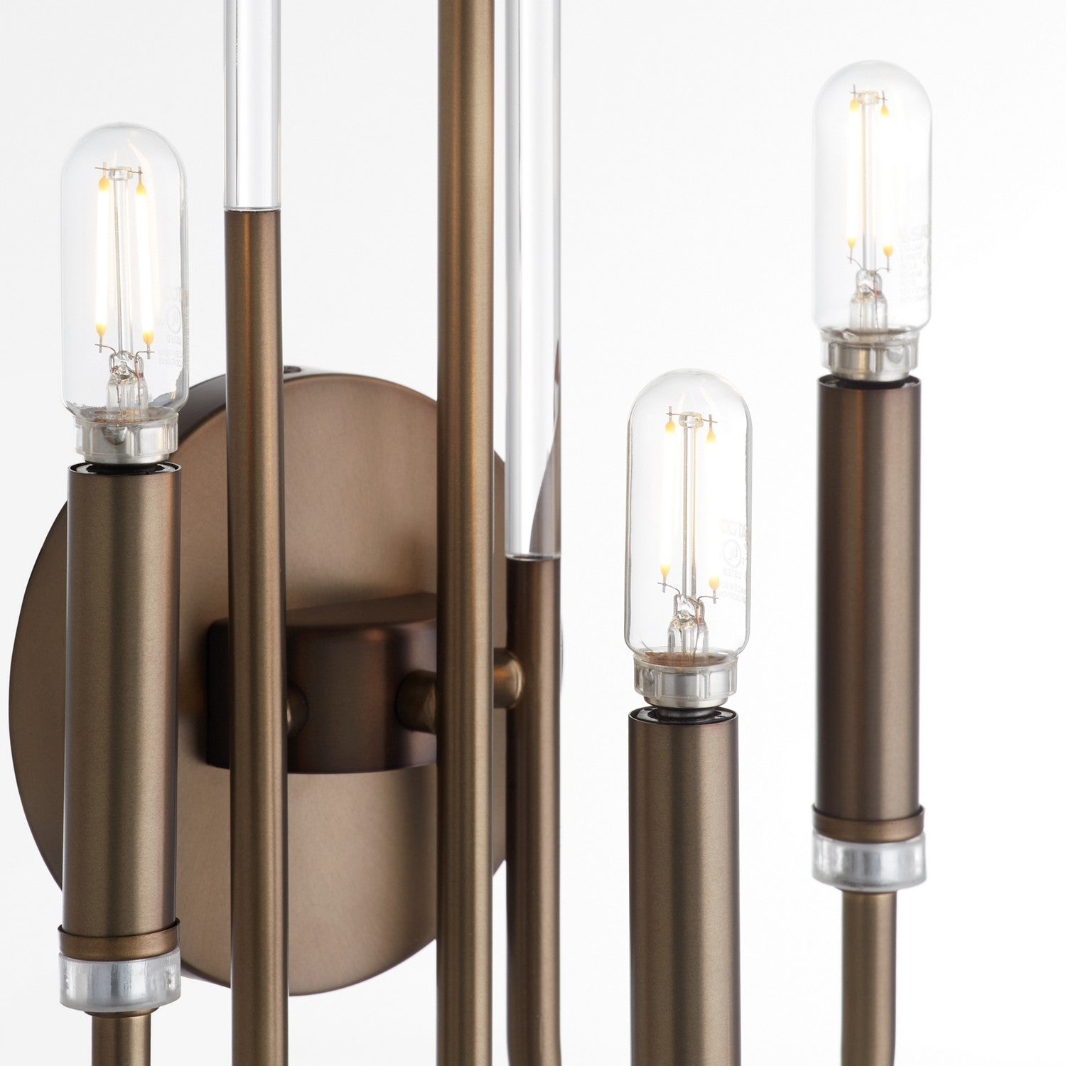 Quorum - 5223-3-81 - Three Light Wall Mount - SUMMIT - Dark Brass