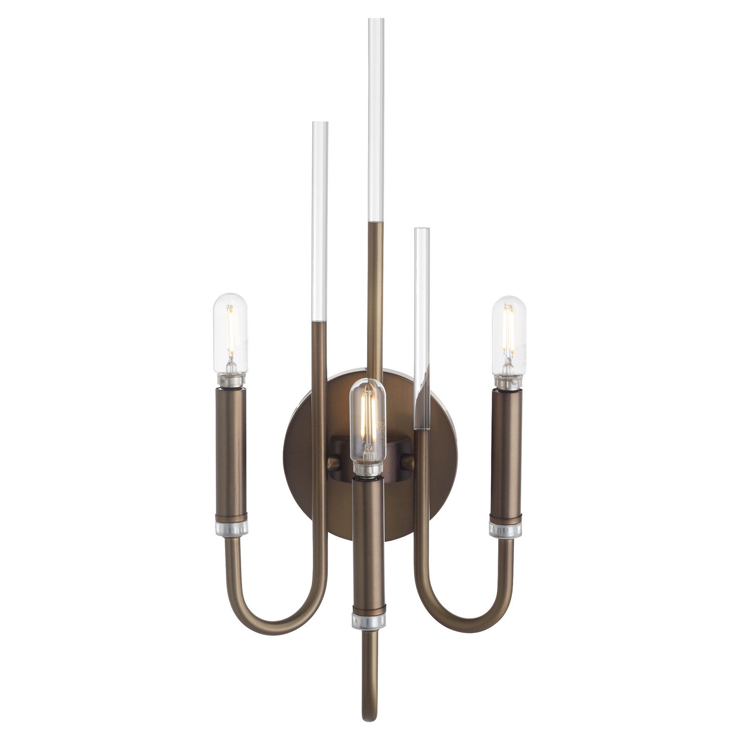 Quorum - 5223-3-81 - Three Light Wall Mount - SUMMIT - Dark Brass