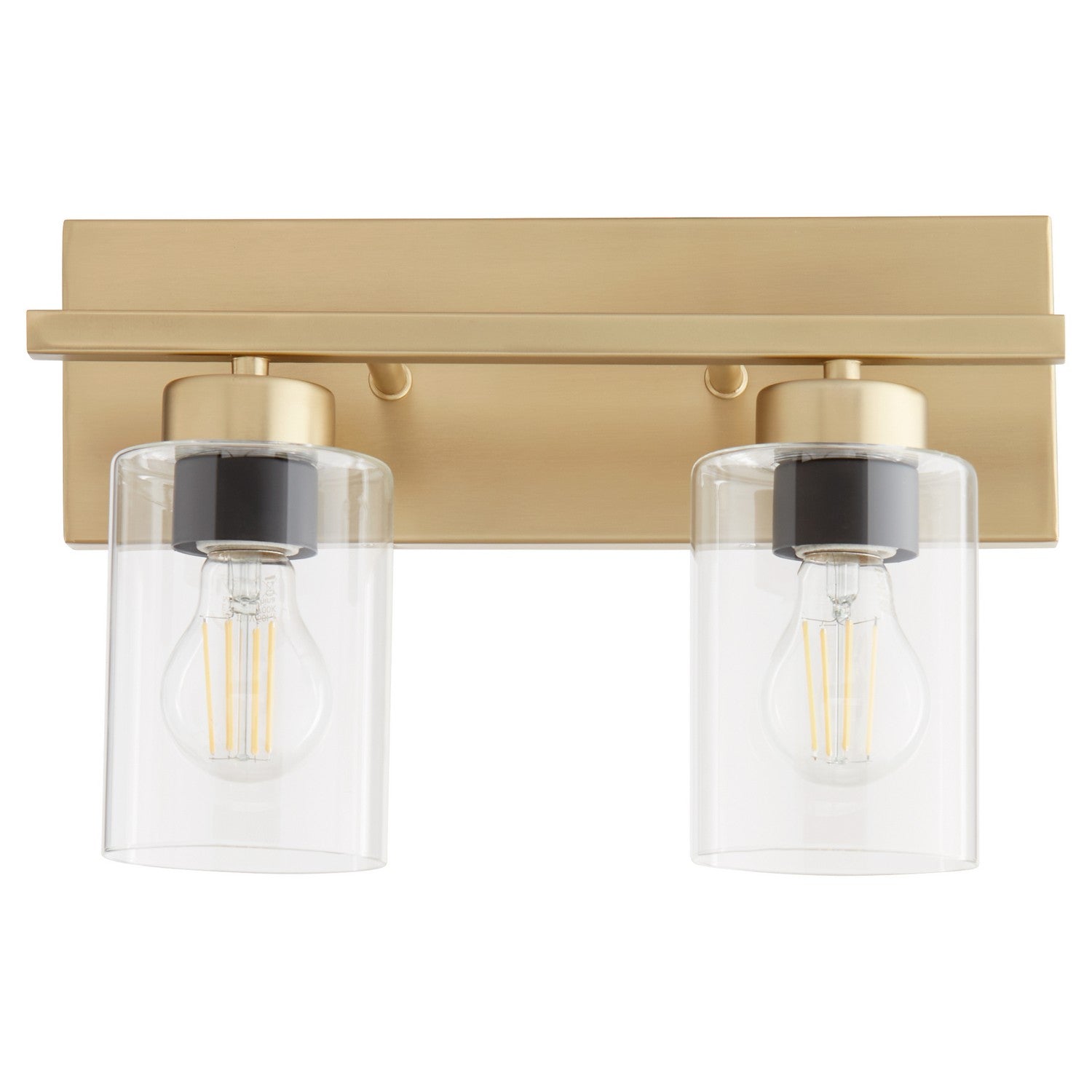 Quorum - 5012-2-80 - Two Light Vanity - Carter - Aged Brass