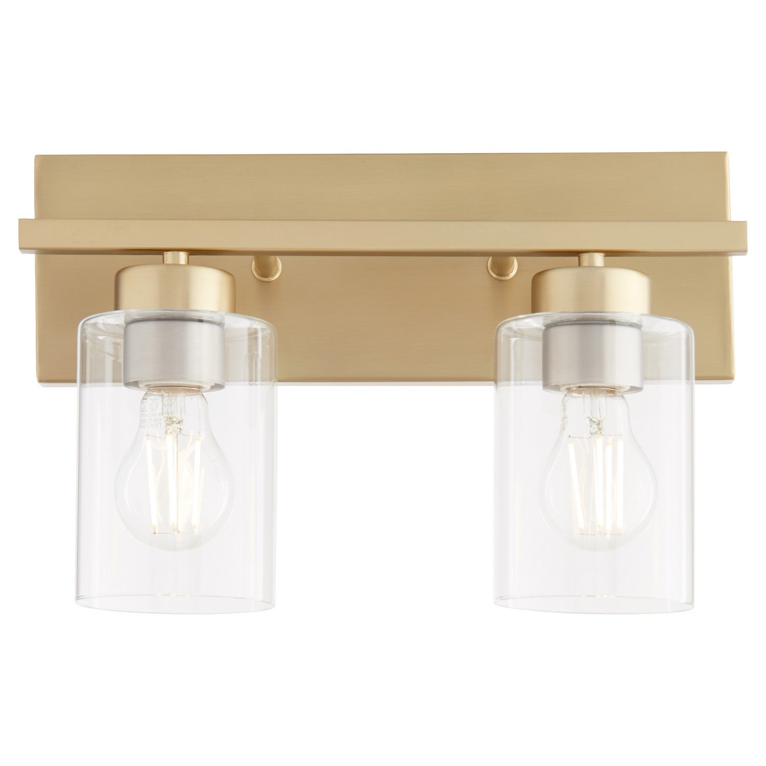 Quorum - 5012-2-80 - Two Light Vanity - Carter - Aged Brass