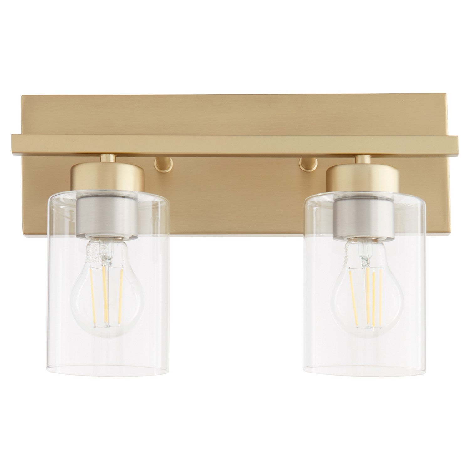 Quorum - 5012-2-80 - Two Light Vanity - Carter - Aged Brass