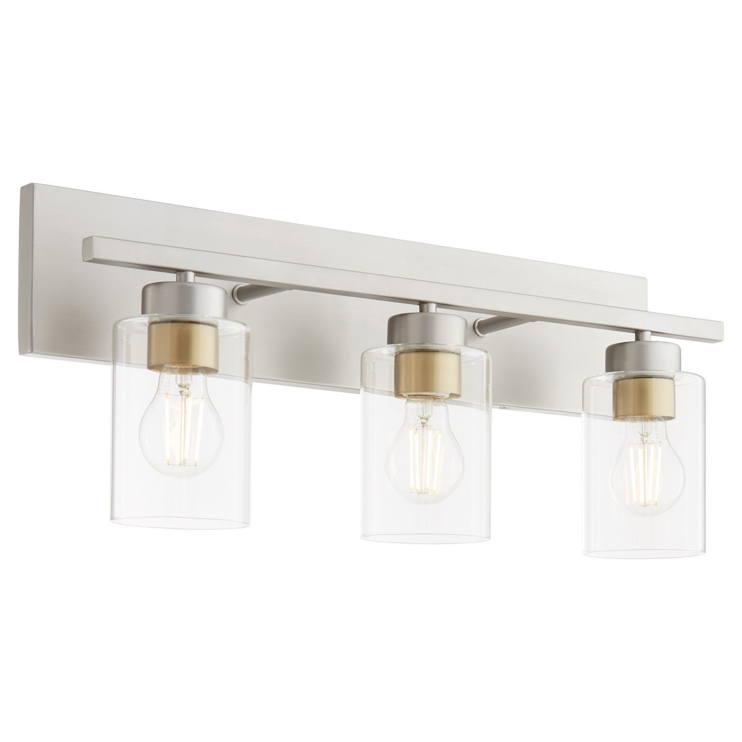 Quorum - 5012-3-65 - Three Light Vanity - Carter - Satin Nickel