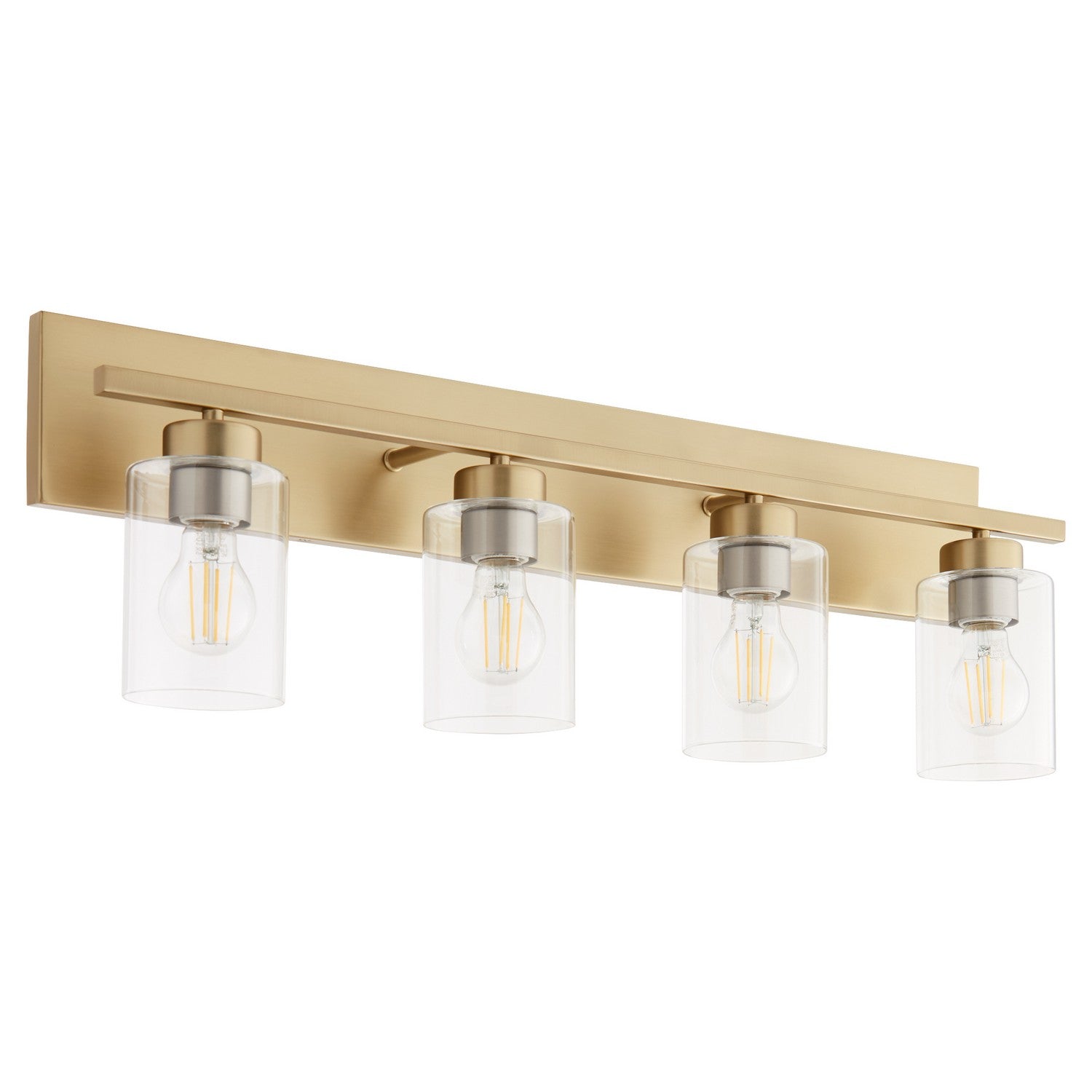 Quorum - 5012-4-80 - Four Light Vanity - Carter - Aged Brass