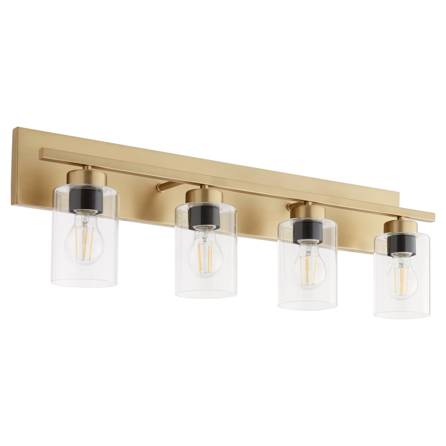 Quorum - 5012-4-80 - Four Light Vanity - Carter - Aged Brass