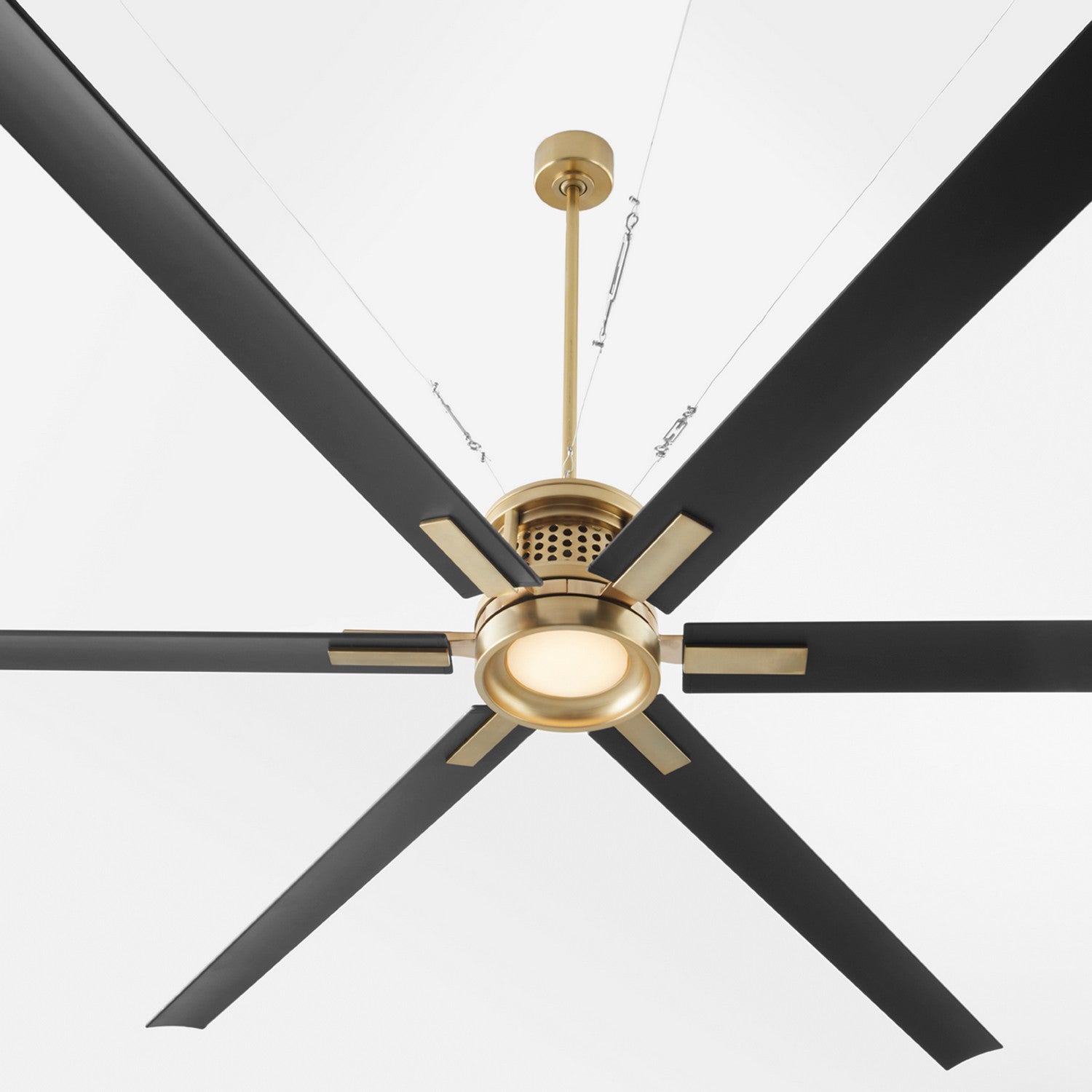 Quorum - 101206-80 - 120" Ceiling Fan - Zeus - Aged Brass