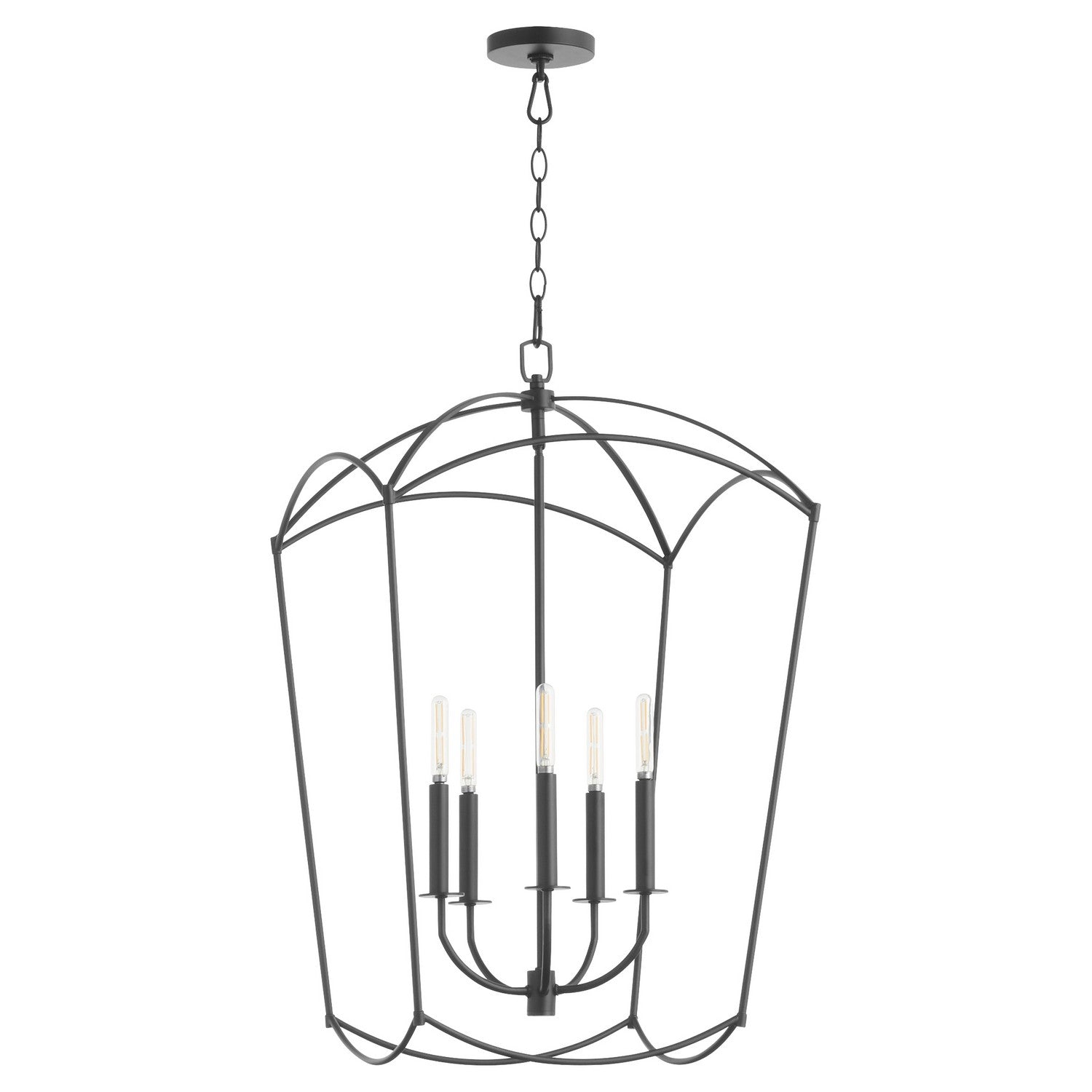 Quorum - 6812-5-59 - Five Light Entry - Mantle - Matte Black