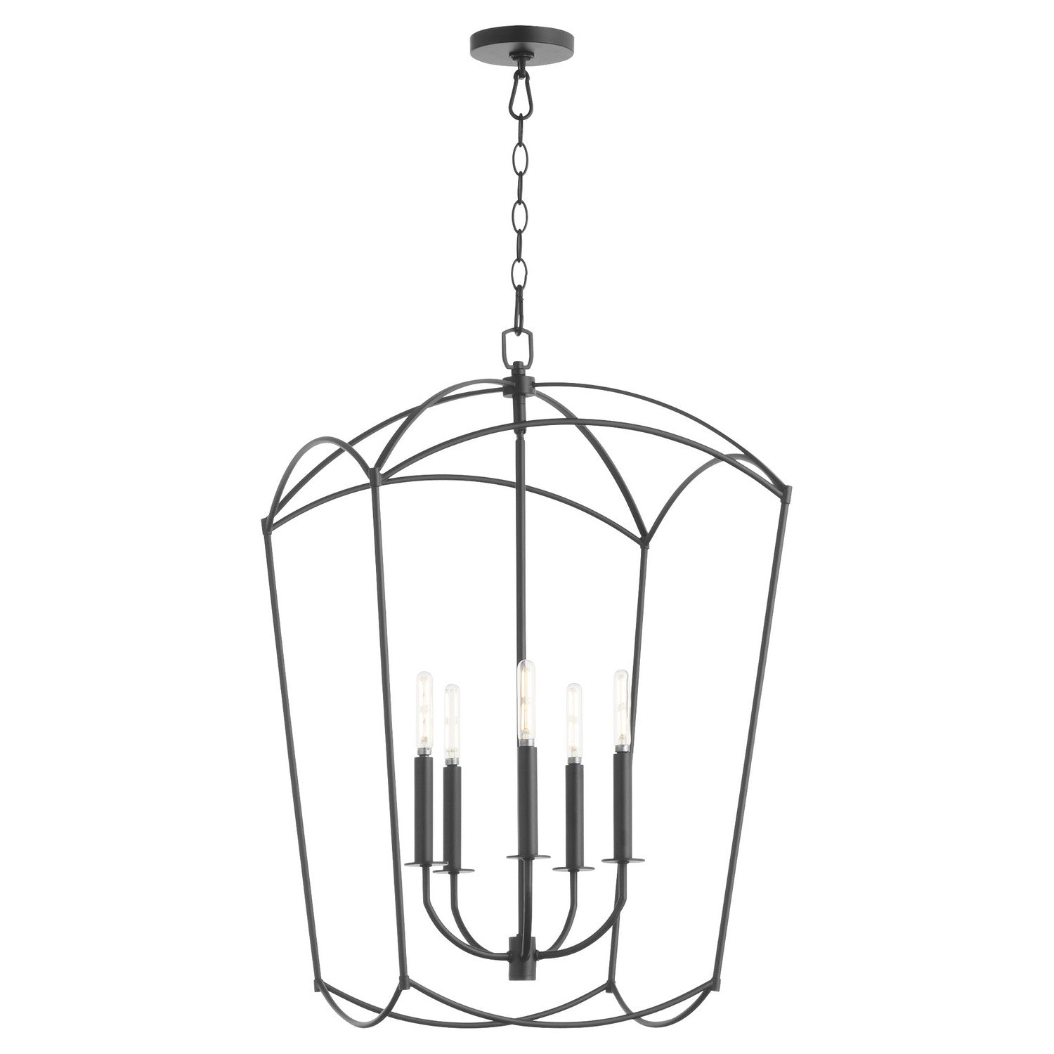 Quorum - 6812-5-59 - Five Light Entry - Mantle - Matte Black