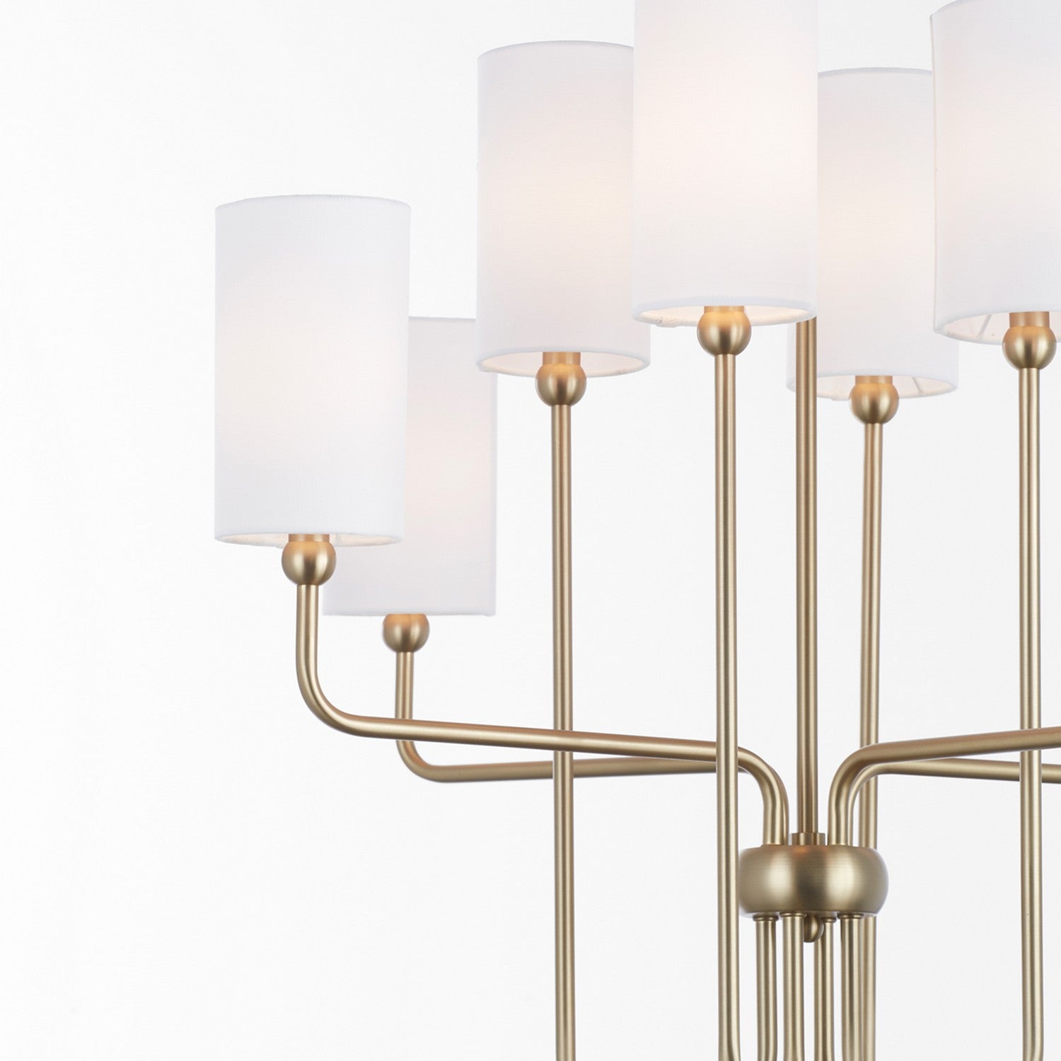 Quorum - 698-8-80 - Eight Light Chandelier - Charlotte - Aged Brass