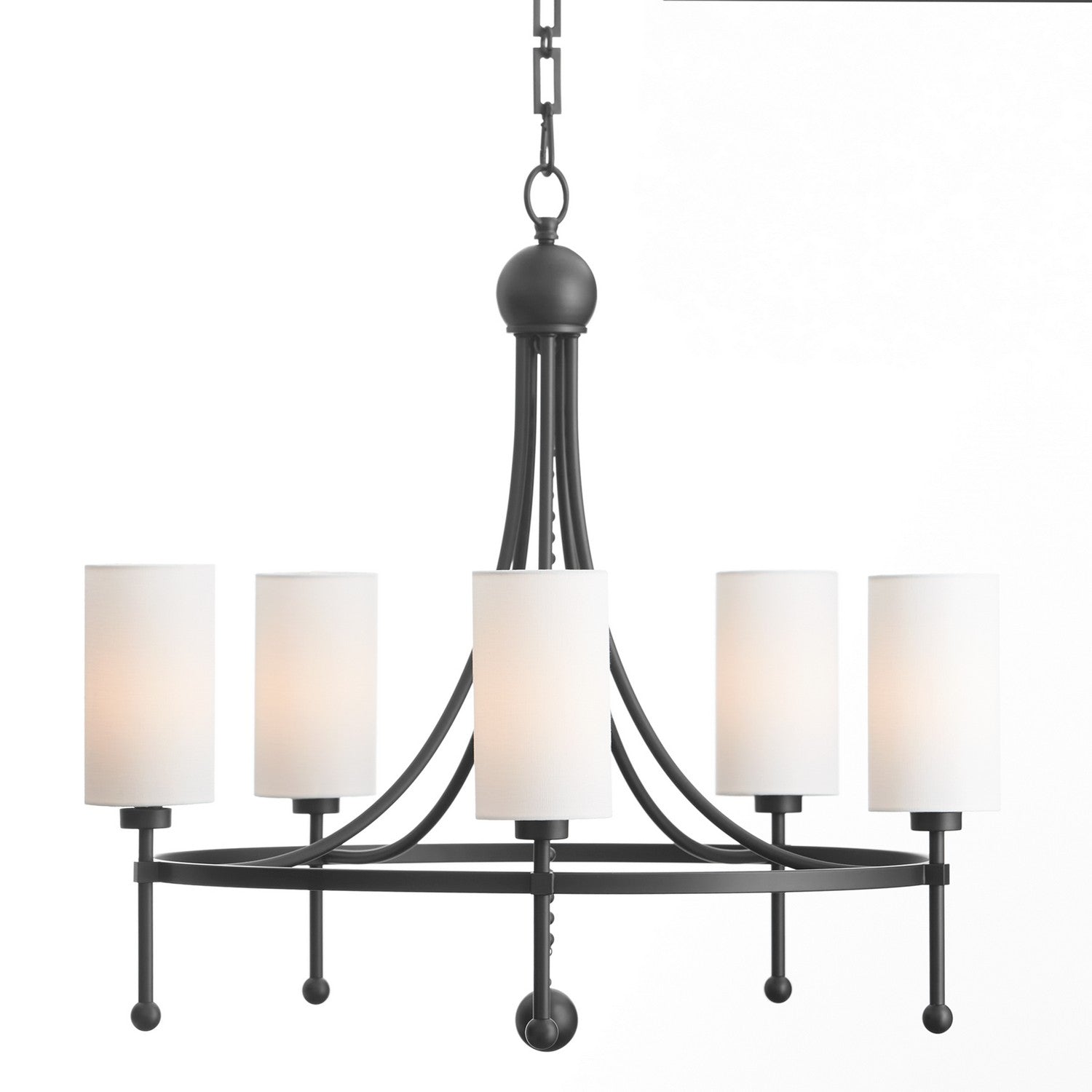 Quorum - 664-5-59 - Five Light Chandelier - Lee Boulevard - Matte Black