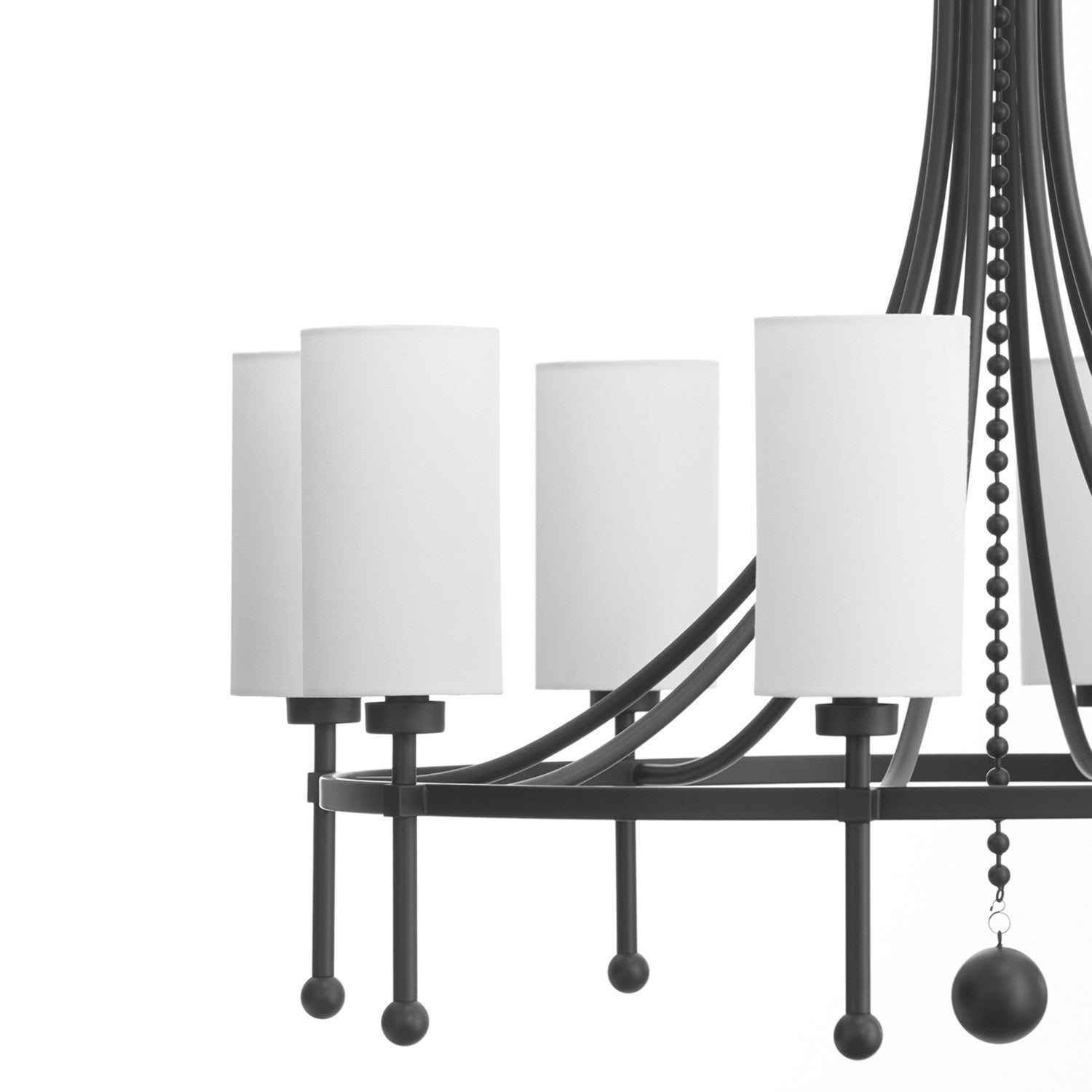 Quorum - 664-8-59 - Eight Light Chandelier - Lee Boulevard - Matte Black