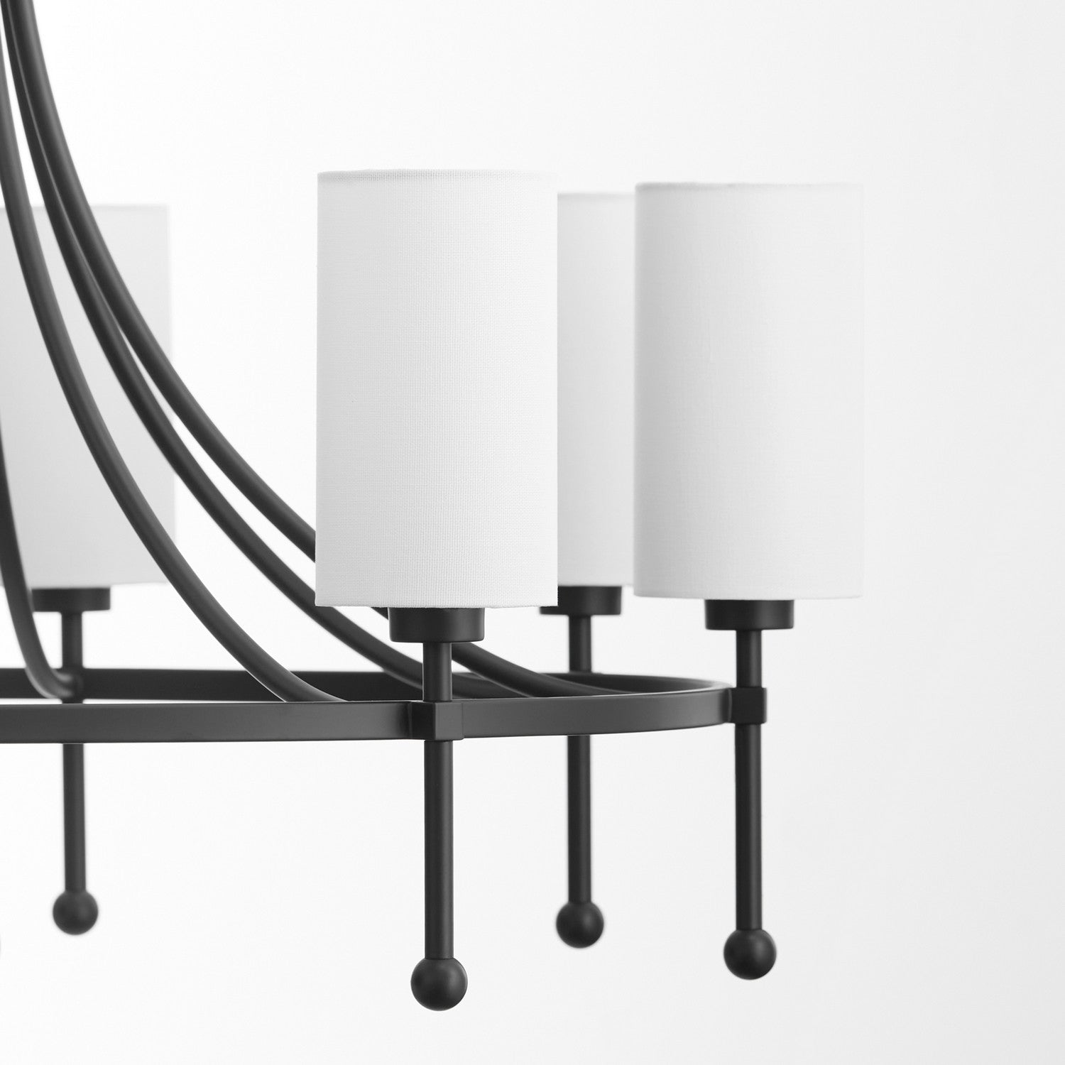 Quorum - 664-8-59 - Eight Light Chandelier - Lee Boulevard - Matte Black
