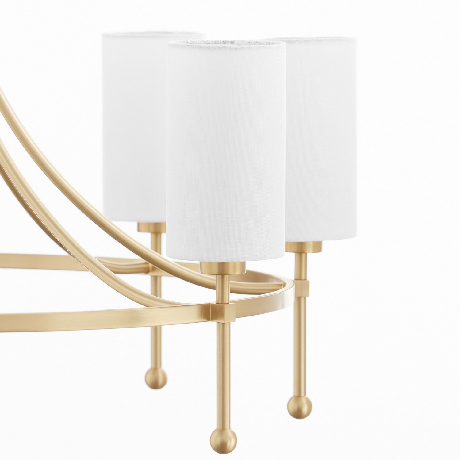 Quorum - 664-8-80 - Eight Light Chandelier - Lee Boulevard - Aged Brass