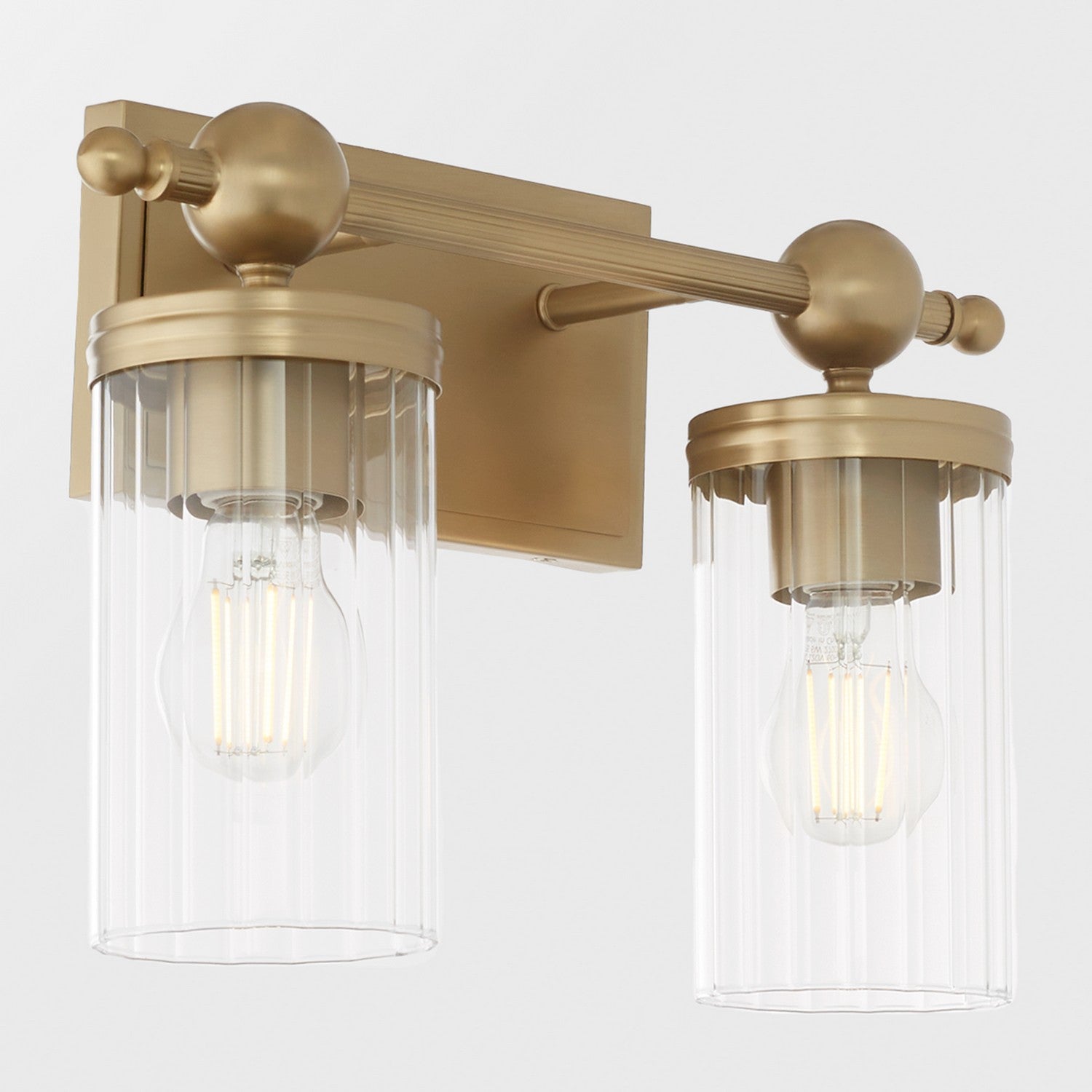 Quorum - 560-2-80 - Two Light Vanity - Lee Boulevard - Aged Brass