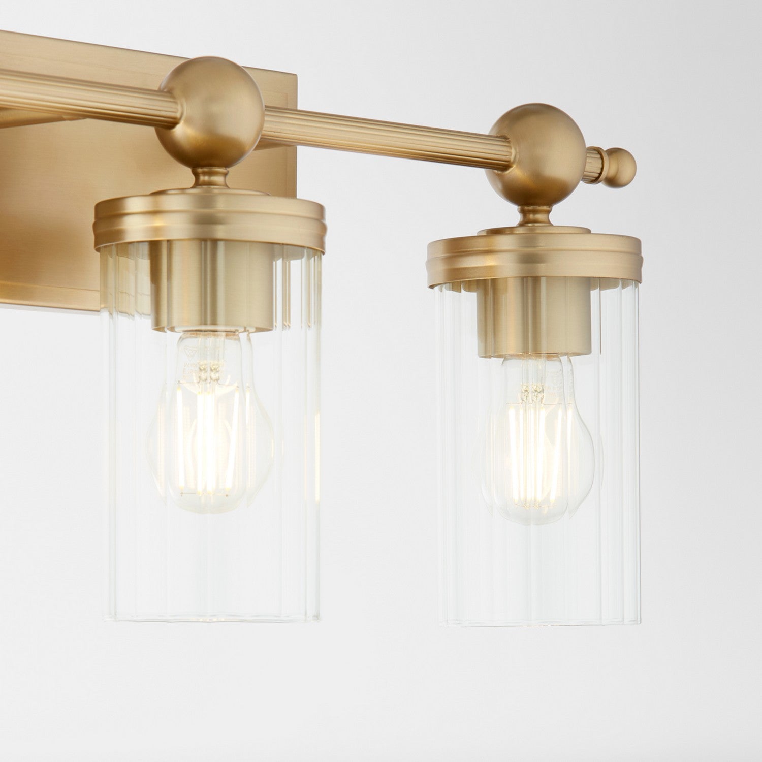Quorum - 560-3-80 - Three Light Vanity - Lee Boulevard - Aged Brass