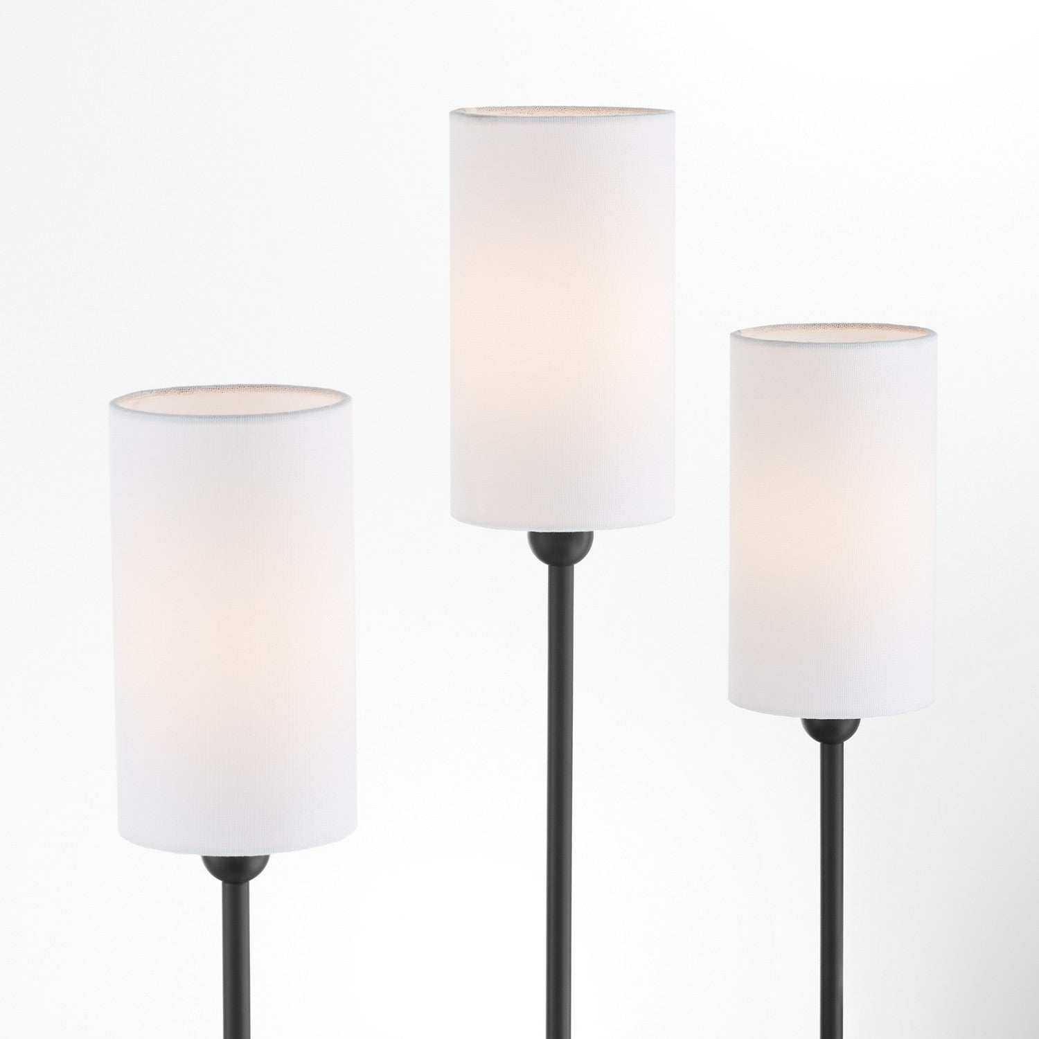 Quorum - 597-3-59 - Three Light Wall Mount - Charlotte - Matte Black