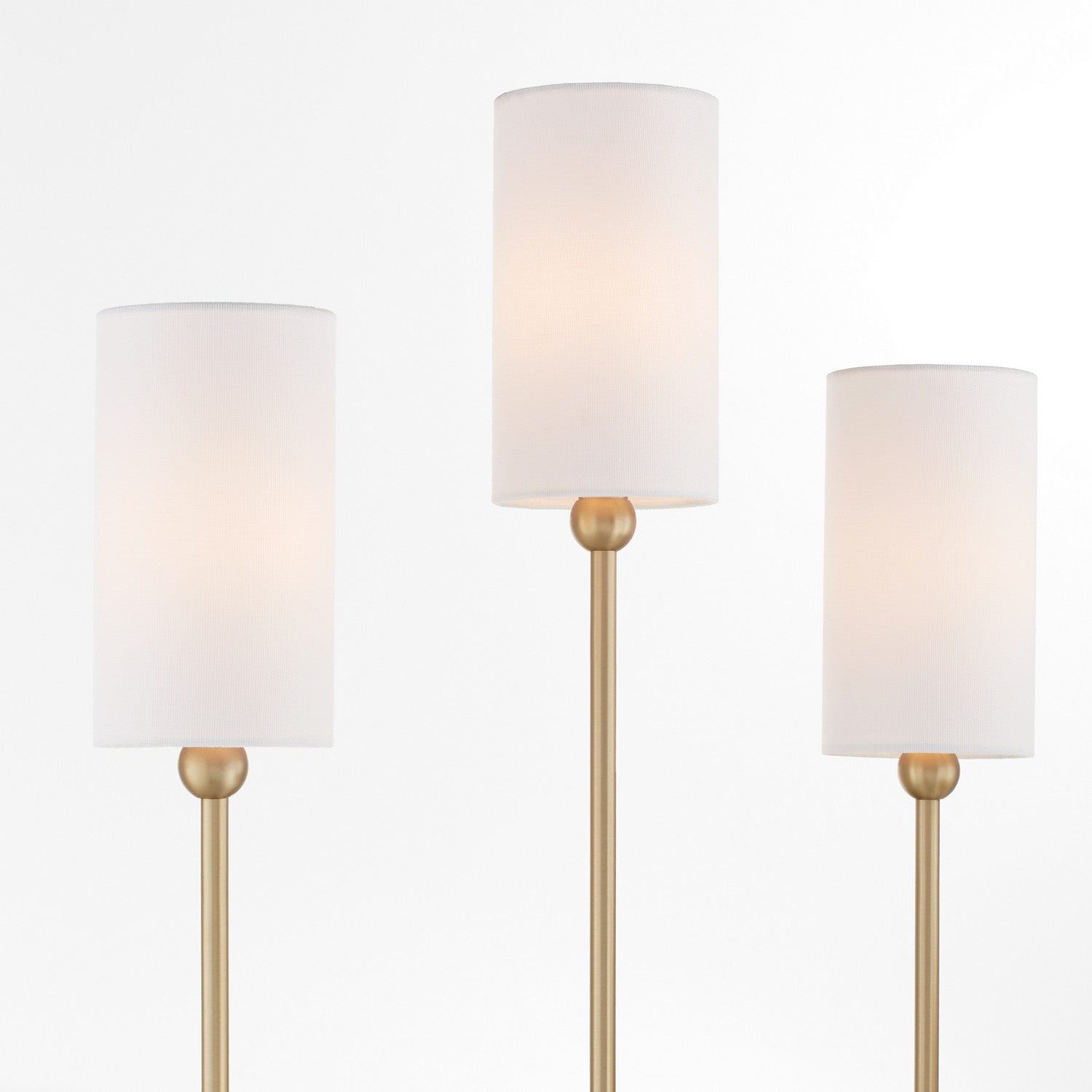 Quorum - 597-3-80 - Three Light Wall Mount - Charlotte - Aged Brass