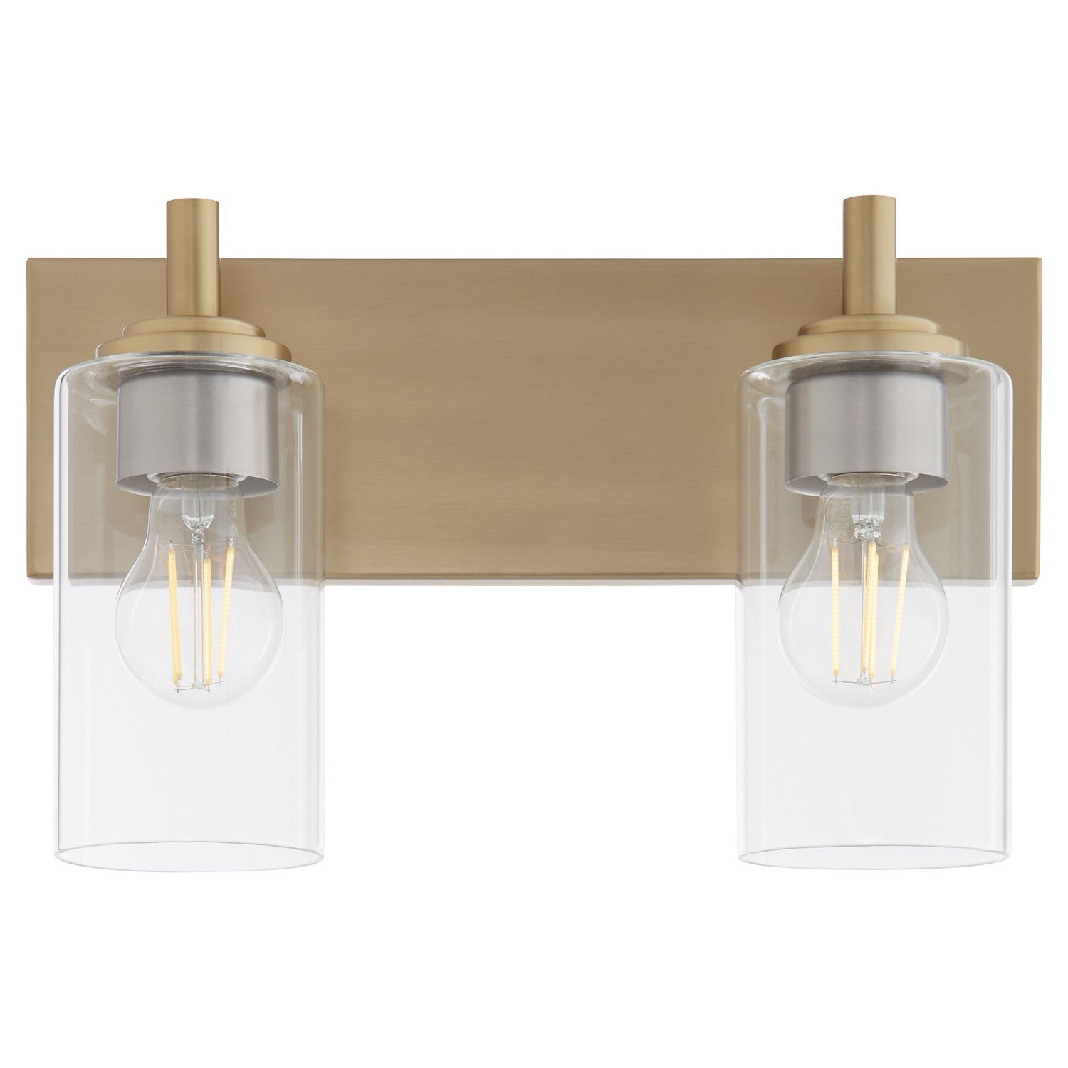Quorum - 5200-2-80 - Two Light Vanity - Fallstaff - Aged Brass