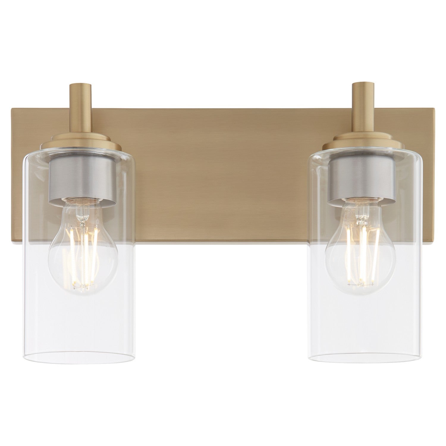 Quorum - 5200-2-80 - Two Light Vanity - Fallstaff - Aged Brass