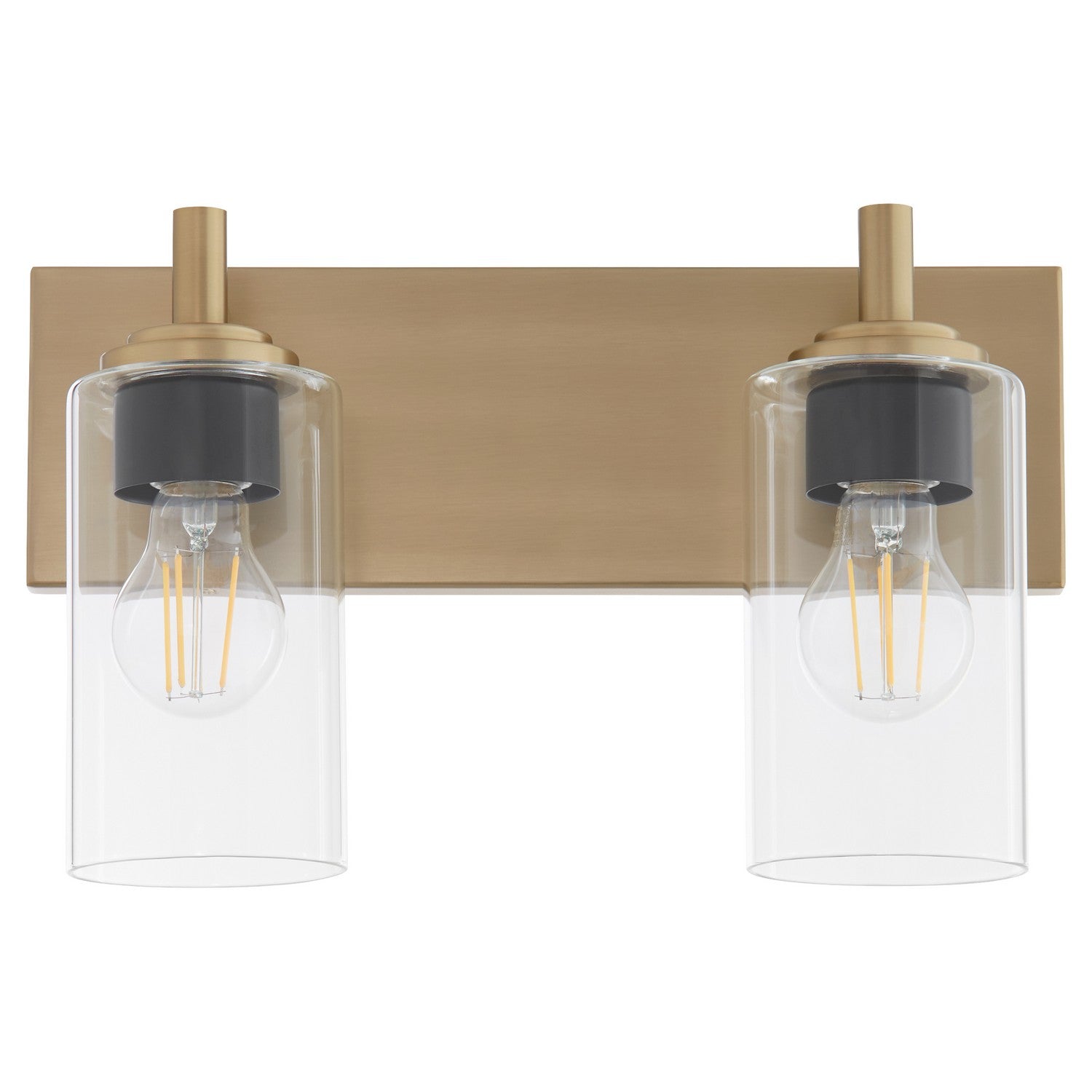 Quorum - 5200-2-80 - Two Light Vanity - Fallstaff - Aged Brass