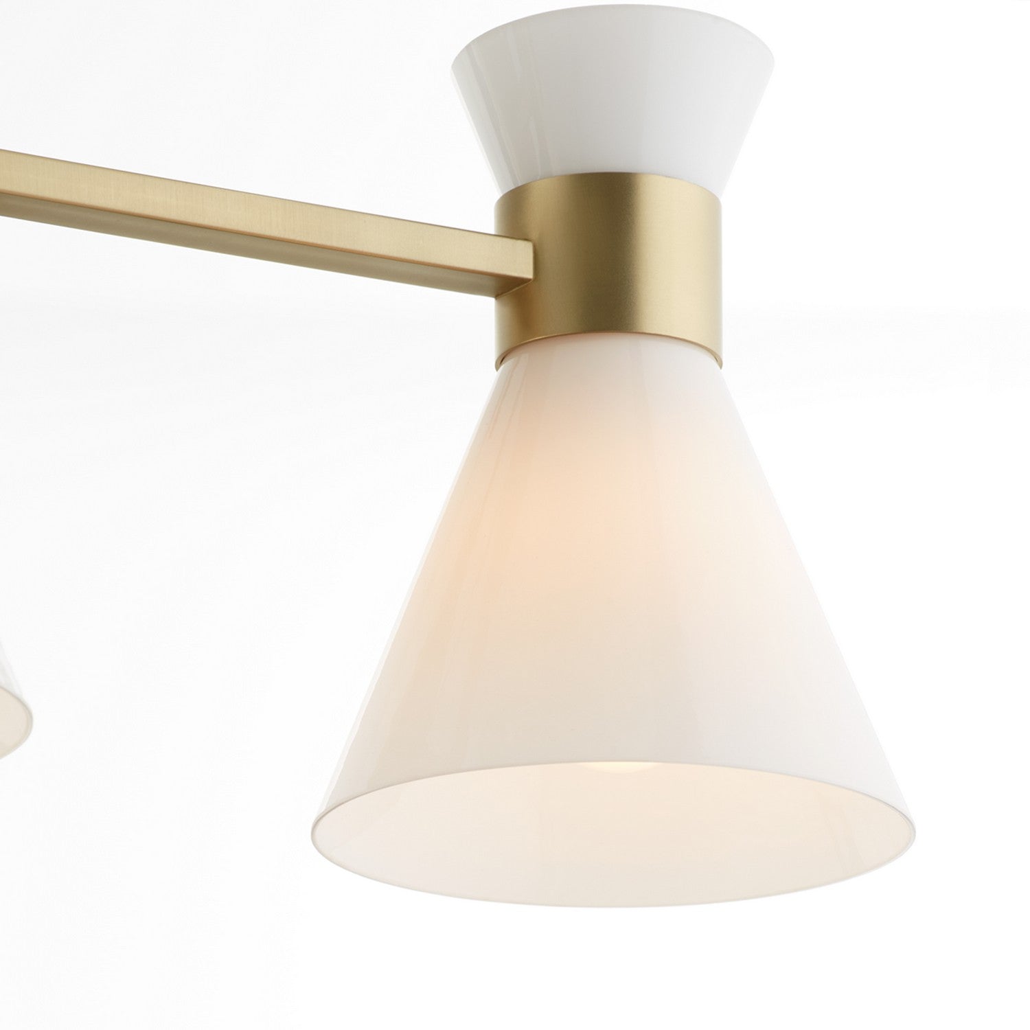 Quorum - 5119-1-80 - One Light Wall Mount - Beldar - Aged Brass w/ Gloss Opal