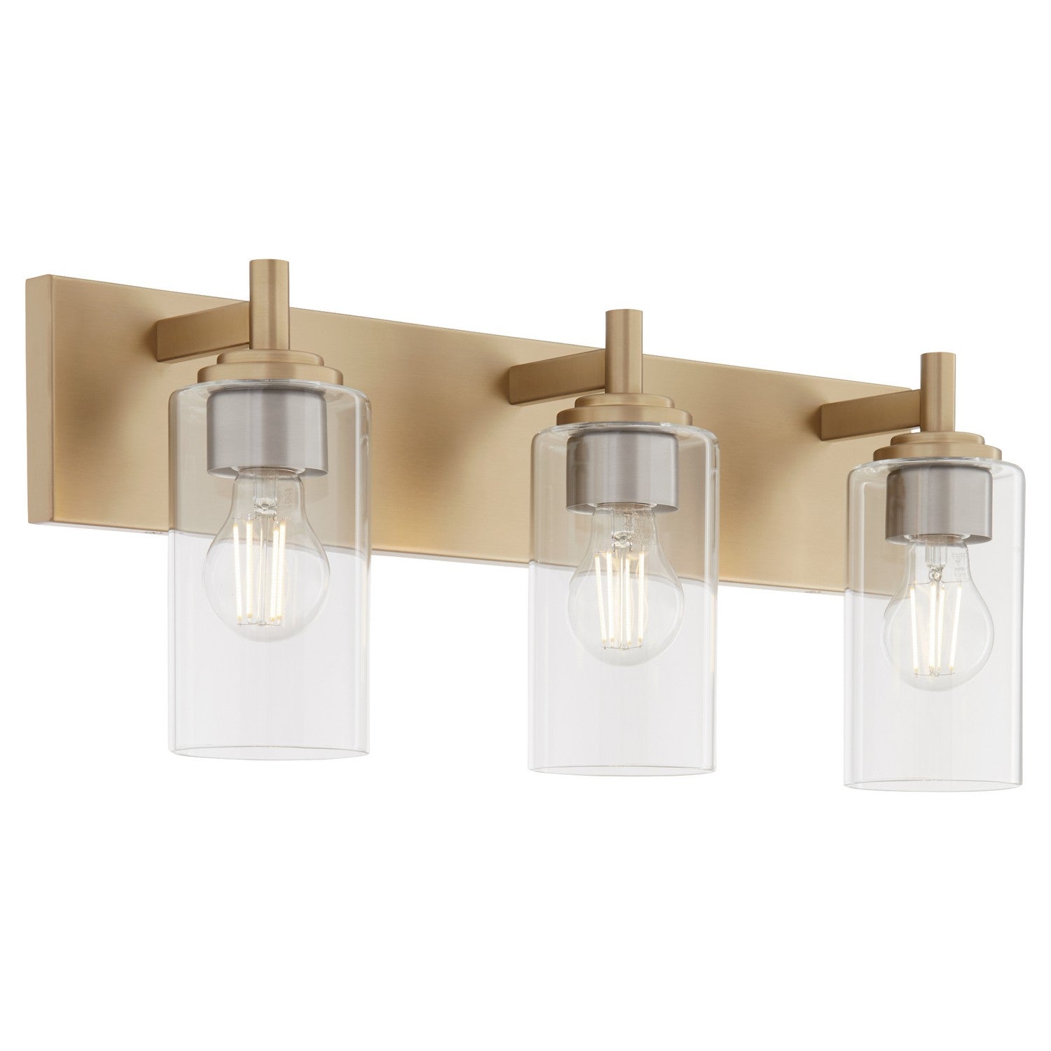 Quorum - 5200-3-80 - Three Light Vanity - Fallstaff - Aged Brass