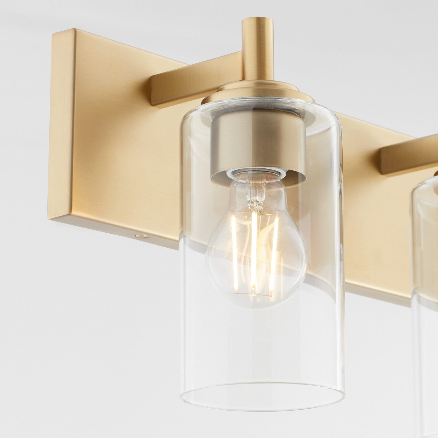 Quorum - 5200-4-80 - Four Light Vanity - Fallstaff - Aged Brass
