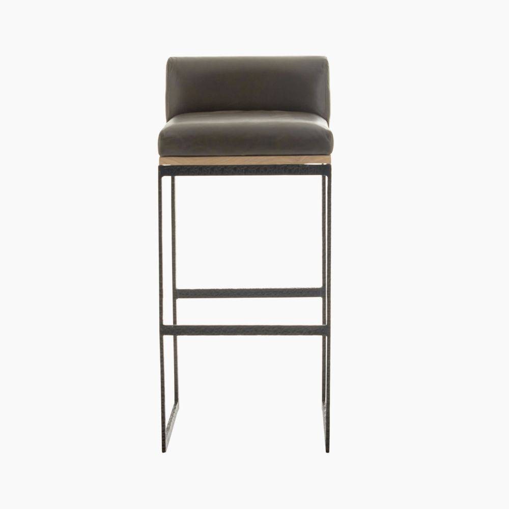 Arteriors - 2094 - Bar Stool - Marmont - Graphite Leather