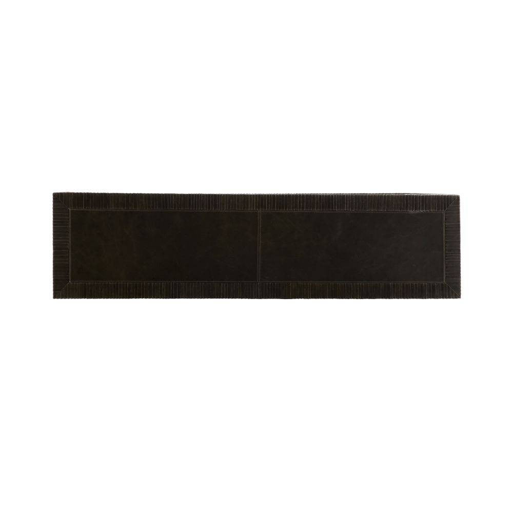 Arteriors - 4663 - Console - Oswald - Graphite Leather