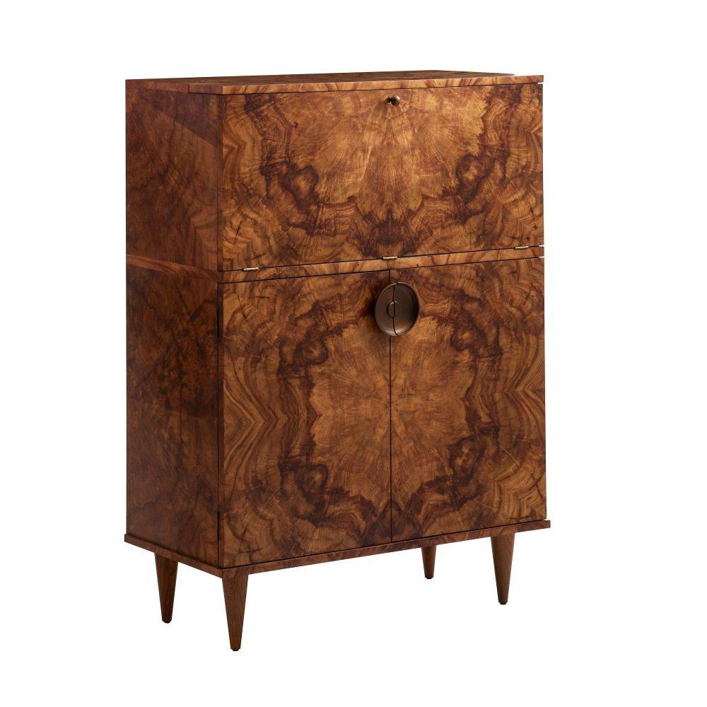 Arteriors - 5688 - Cocktail Cabinet - Manhattan - Toffee Burl