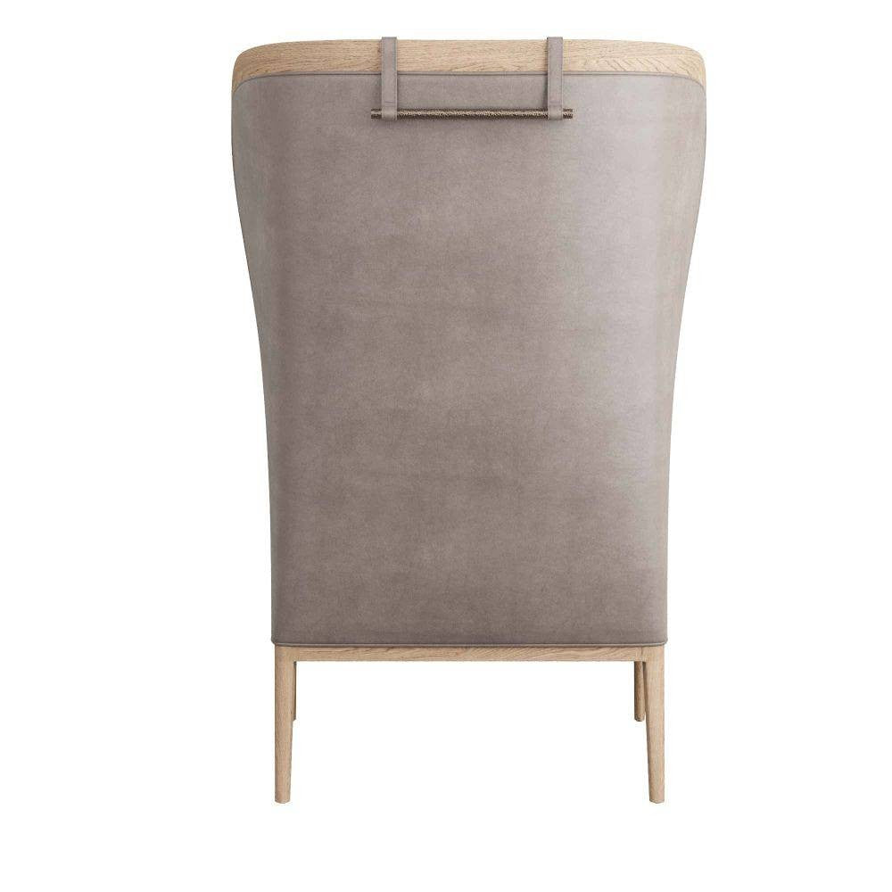 Arteriors - 5743 - Chair - Stassi - Smoke Oak/Carbon Leather
