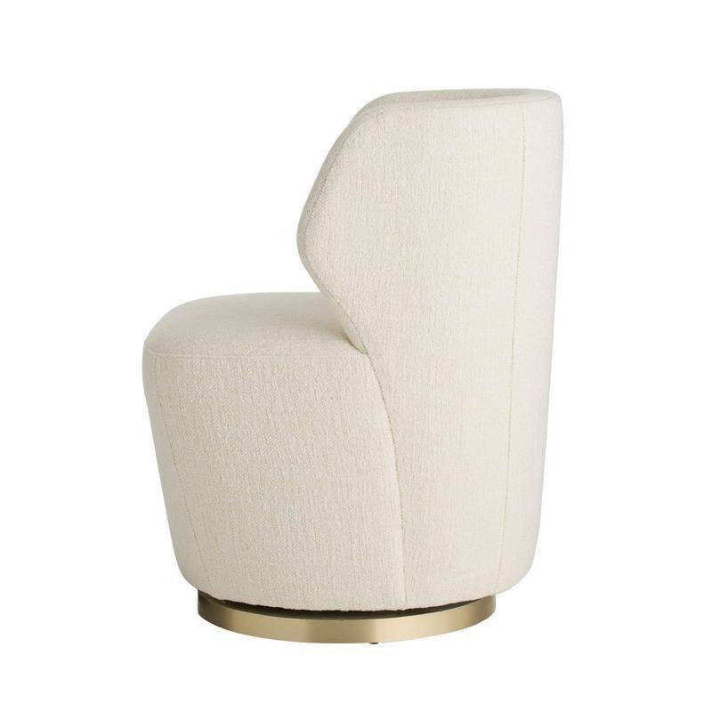 Arteriors - 8171 - Chair - Poppy - Cloud Boucle/Champagne Swivel