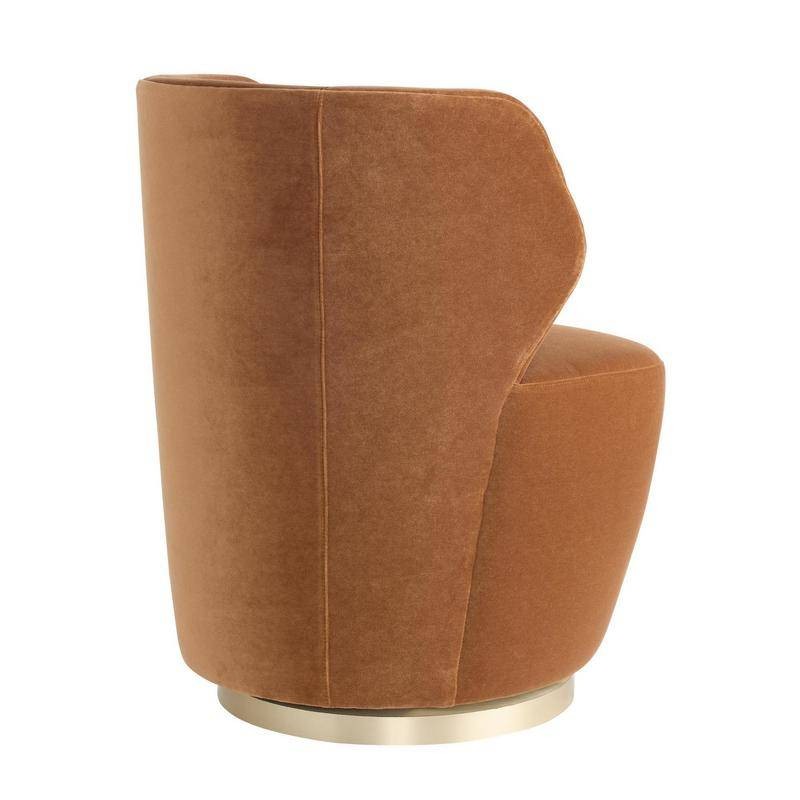 Arteriors - 8172 - Chair - Poppy - Cider Velvet/Champagne Swivel