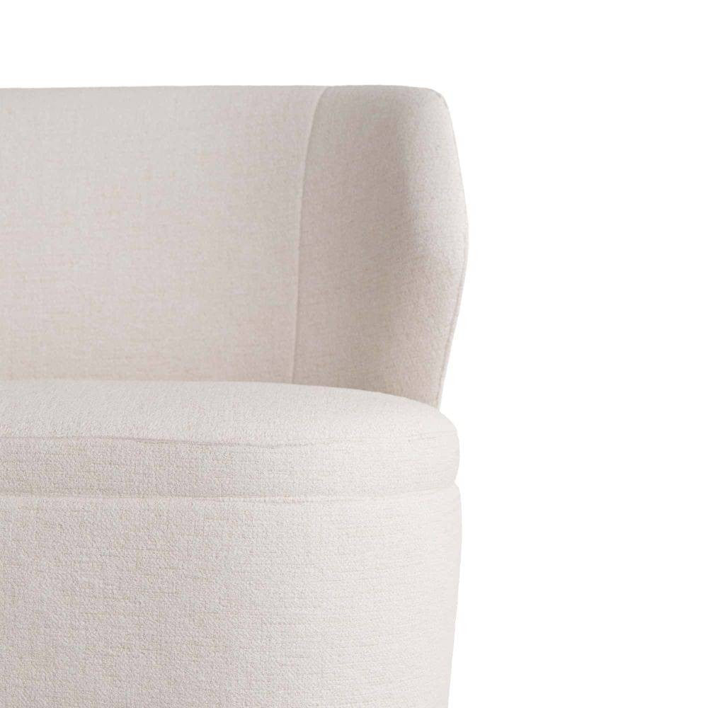 Arteriors - 8176 - Settee - Pasadena - Cloud Boucle/Dark Walnut