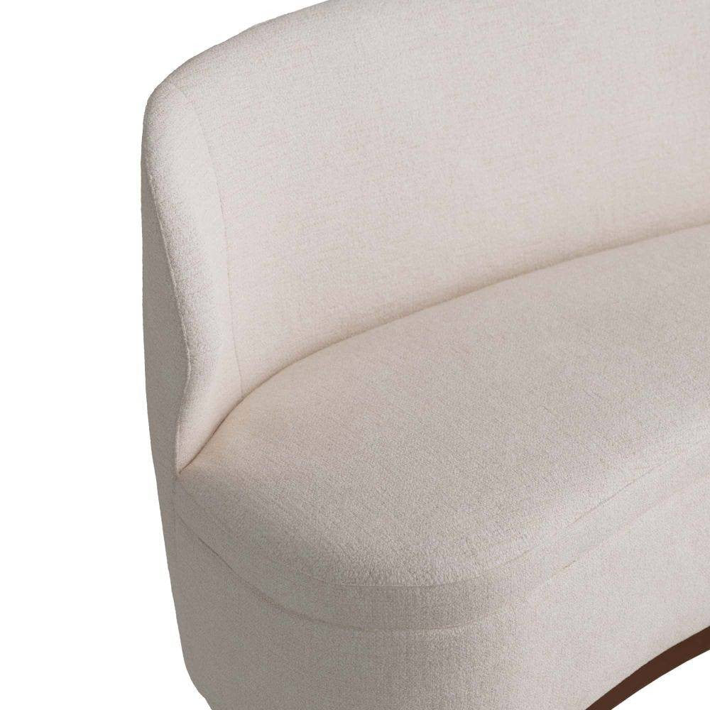 Arteriors - 8176 - Settee - Pasadena - Cloud Boucle/Dark Walnut