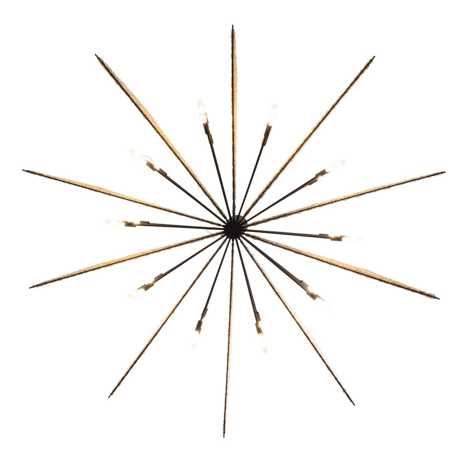 Varaluz - 379C30MBS - 30 Light Chandelier - Machina - Matte Black/Sulihiya