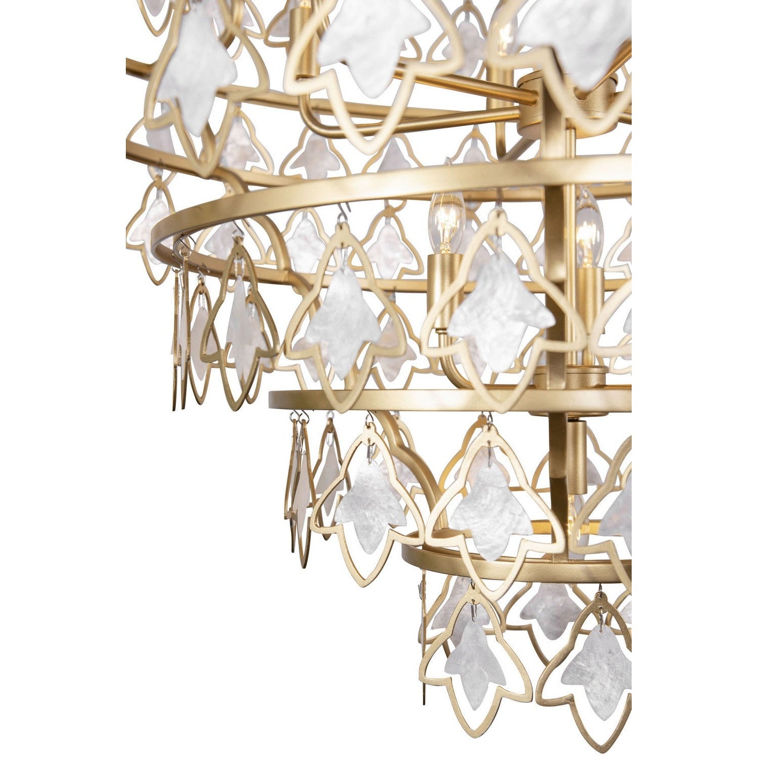 Varaluz - 386C10FG - Ten Light Chandelier - Fleur - French Gold