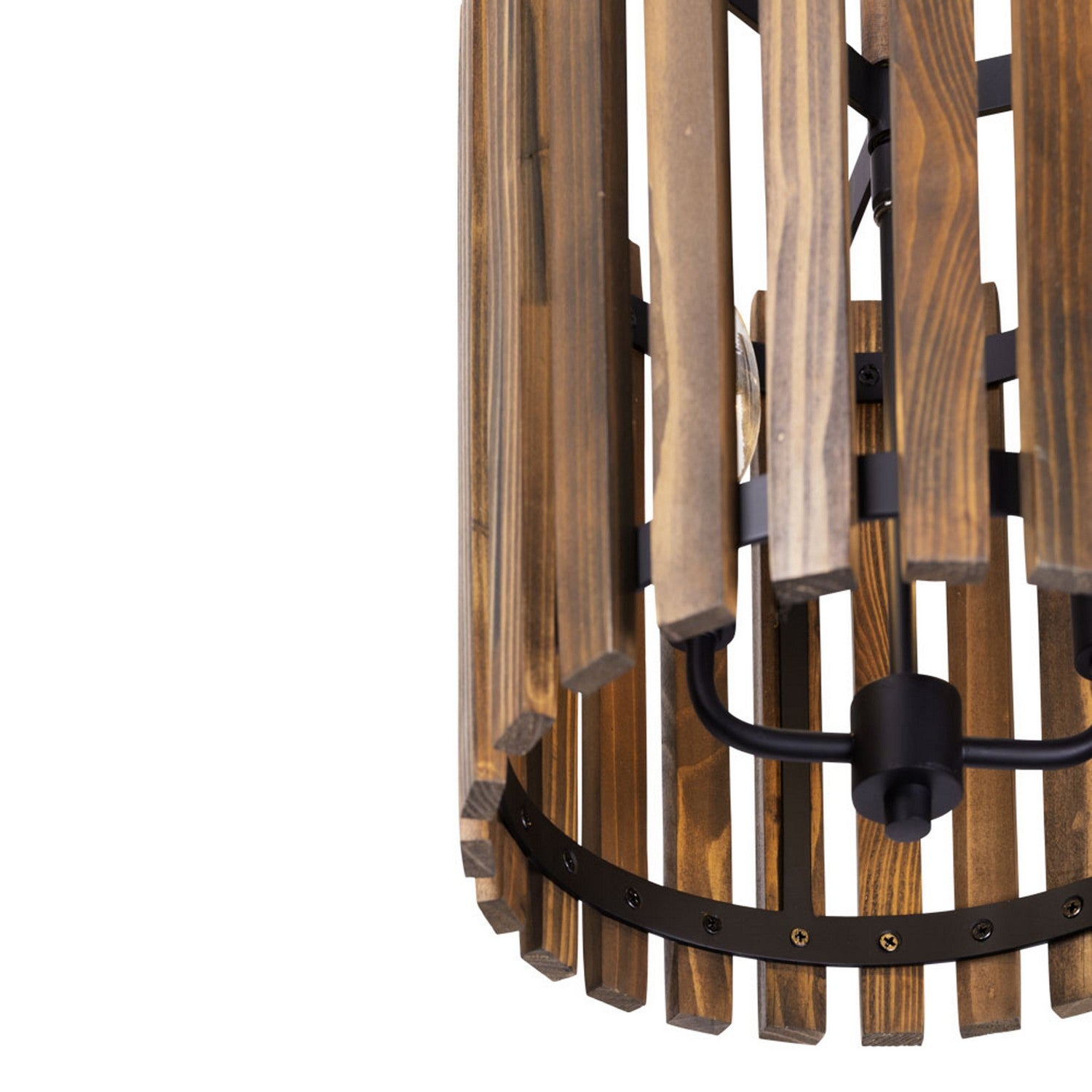 Varaluz - 387P02MBW - Two Light Pendant - Suratto - Matte Black/Medium Walnut