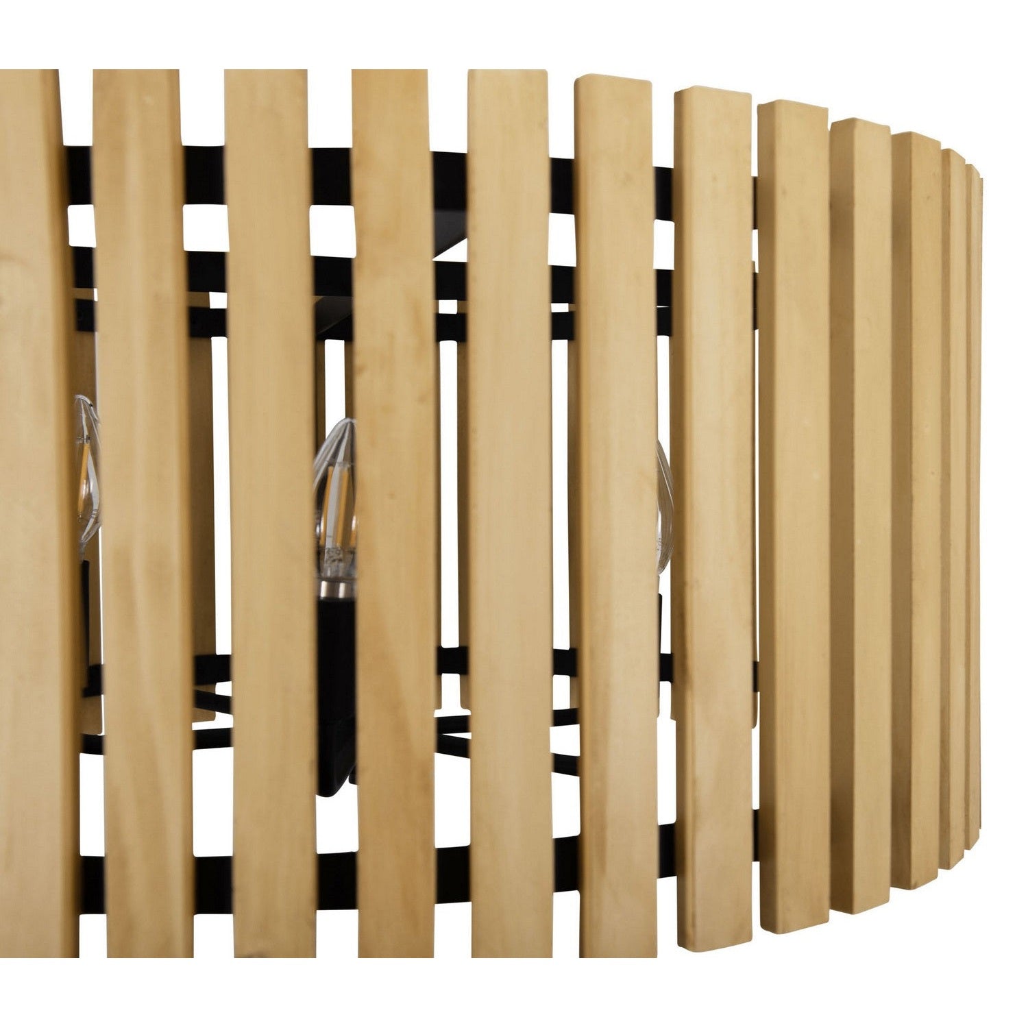 Varaluz - 387P06MBH - Six Light Pendant - Suratto - Matte Black/Honey Blonde