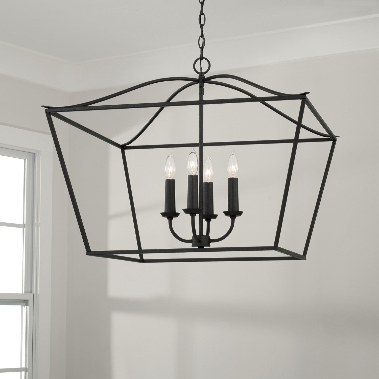 Capital Lighting - 350641BI - Four Light Pendant - Grady - Black Iron