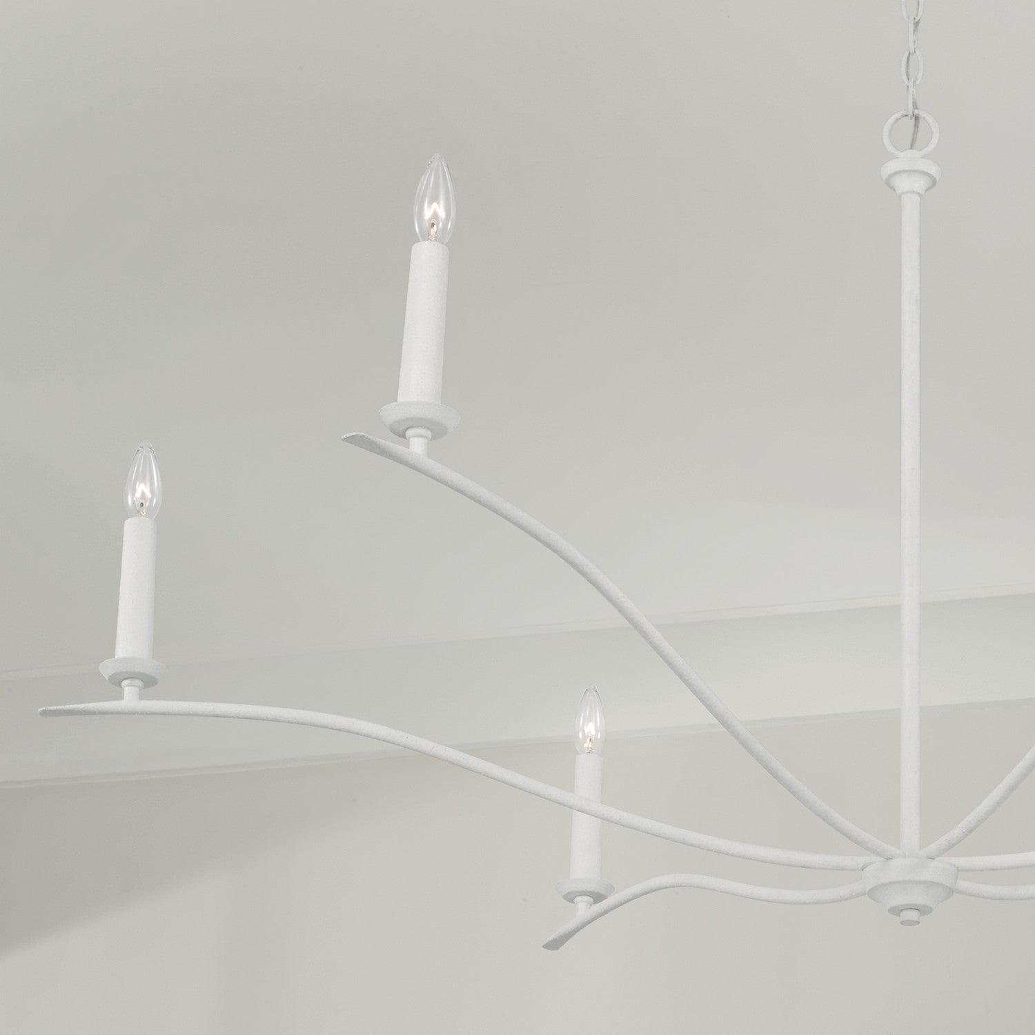 Capital Lighting - 450661XW - Six Light Chandelier - Grady - Textured White